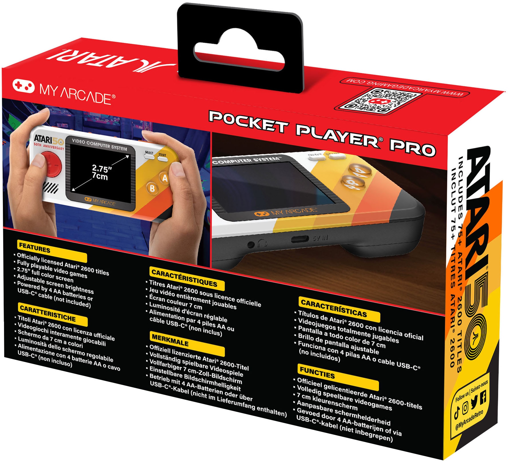 ATARI Retro Konsole »ATARI Pocket Player Pro«