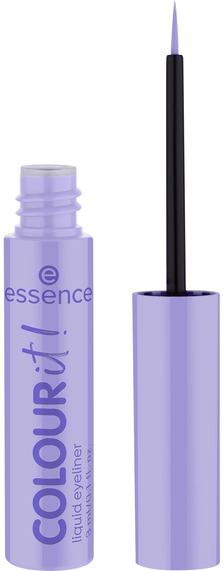 Essence Eyeliner »COLOUR it! liquid eyeliner«, (Set, 3 tlg.), Präzise Pinselspitze für müheloses Zeichnen definierter Linien.