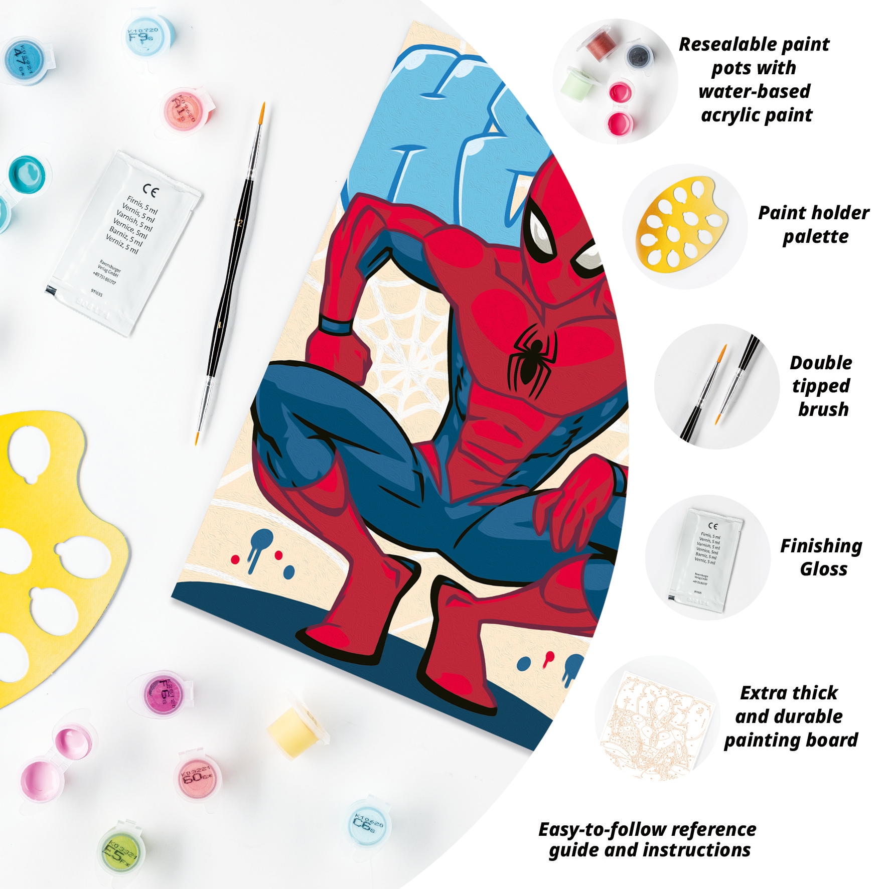 Ravensburger Malen nach Zahlen »CreArt, Adults Trend Marvel Der ultimative Spider-Man« Held der Nachbarschaft; Made in Europe