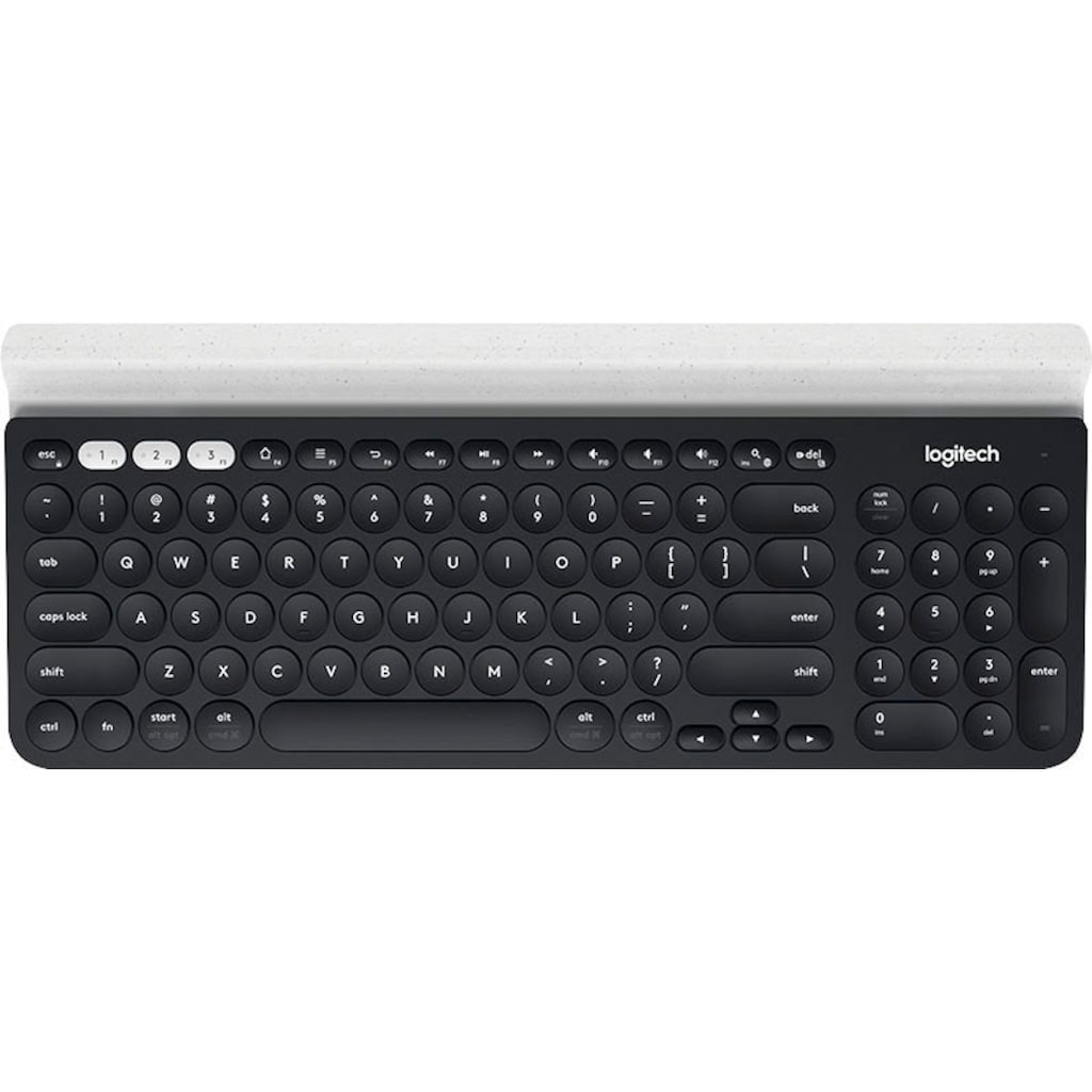 Logitech PC-Tastatur »Bluetooth Multi-Device Keyboard K780 Black«, (Ziffernblock), Nummernblock