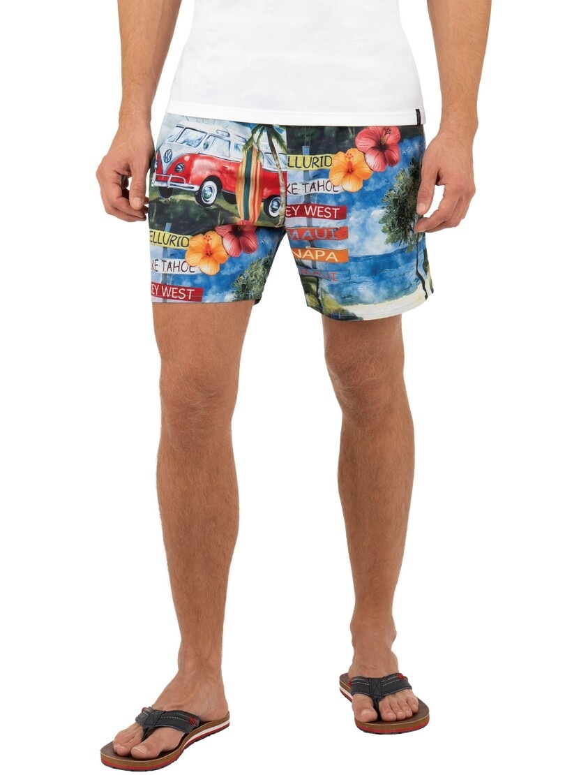 Bild von Trigema Shorts »TRIGEMA Bade-/Freizeitshorts mit Druckmotiv«, (1 tlg.)