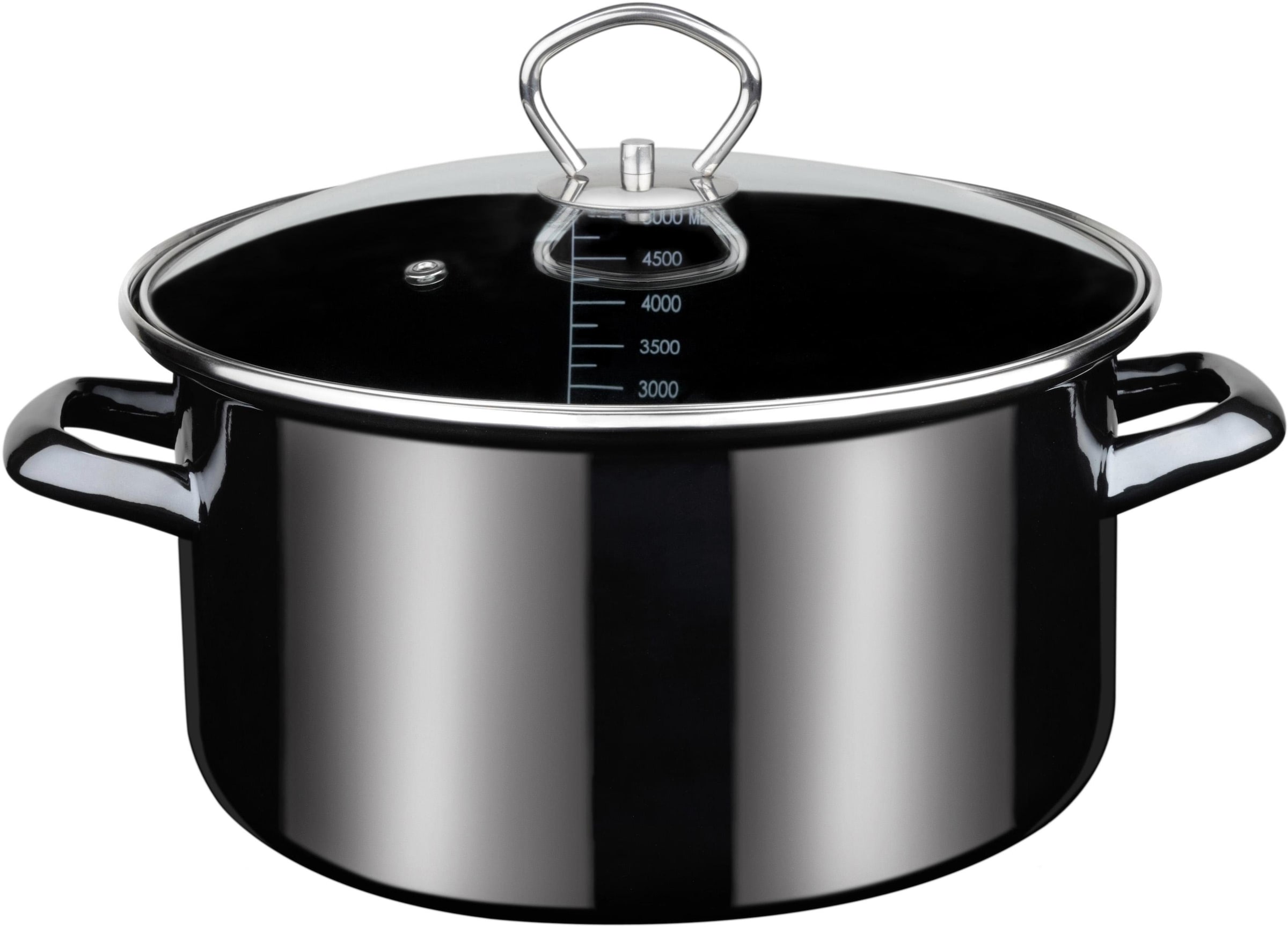 GSW Fleischtopf »Profi-Black-Star« Stahl-Emaille 1 Stk. tlg. Induktion günstig online kaufen