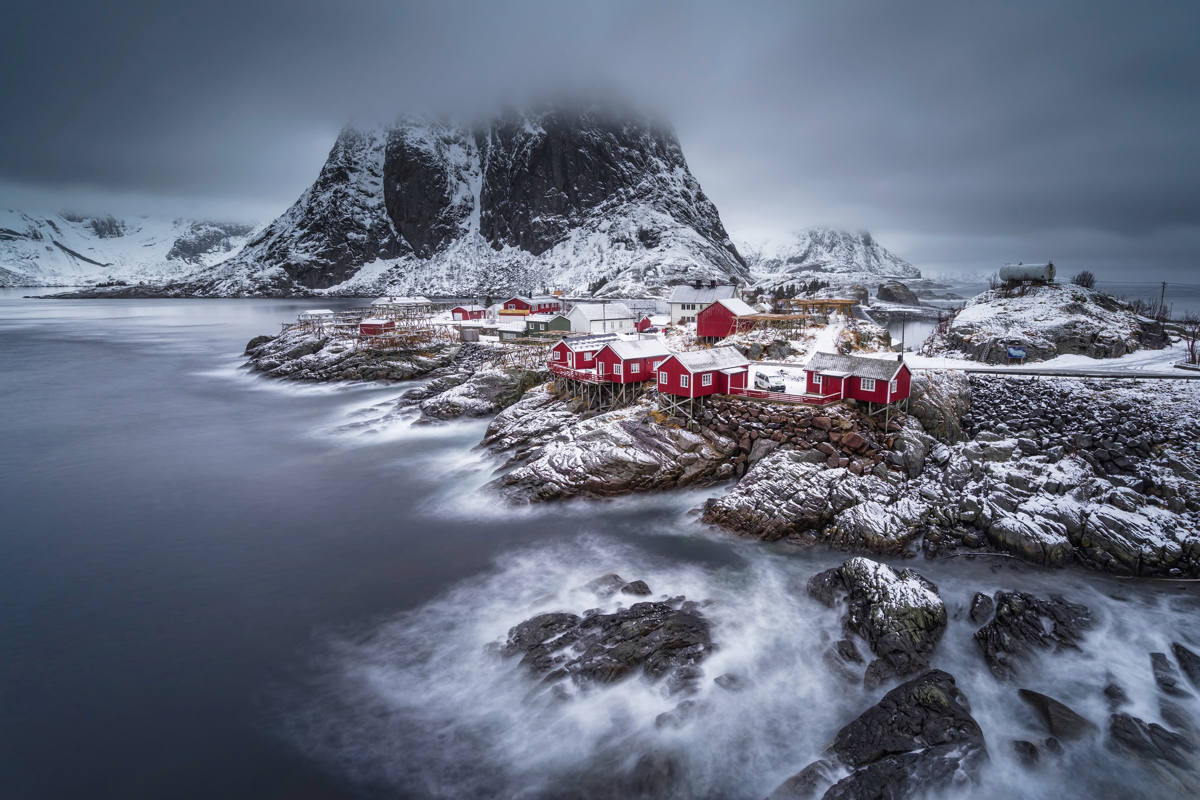 Papermoon Fototapete »Photo-Art ANDY CHAN, WINTER-LOFOTEN-INSELN« günstig online kaufen