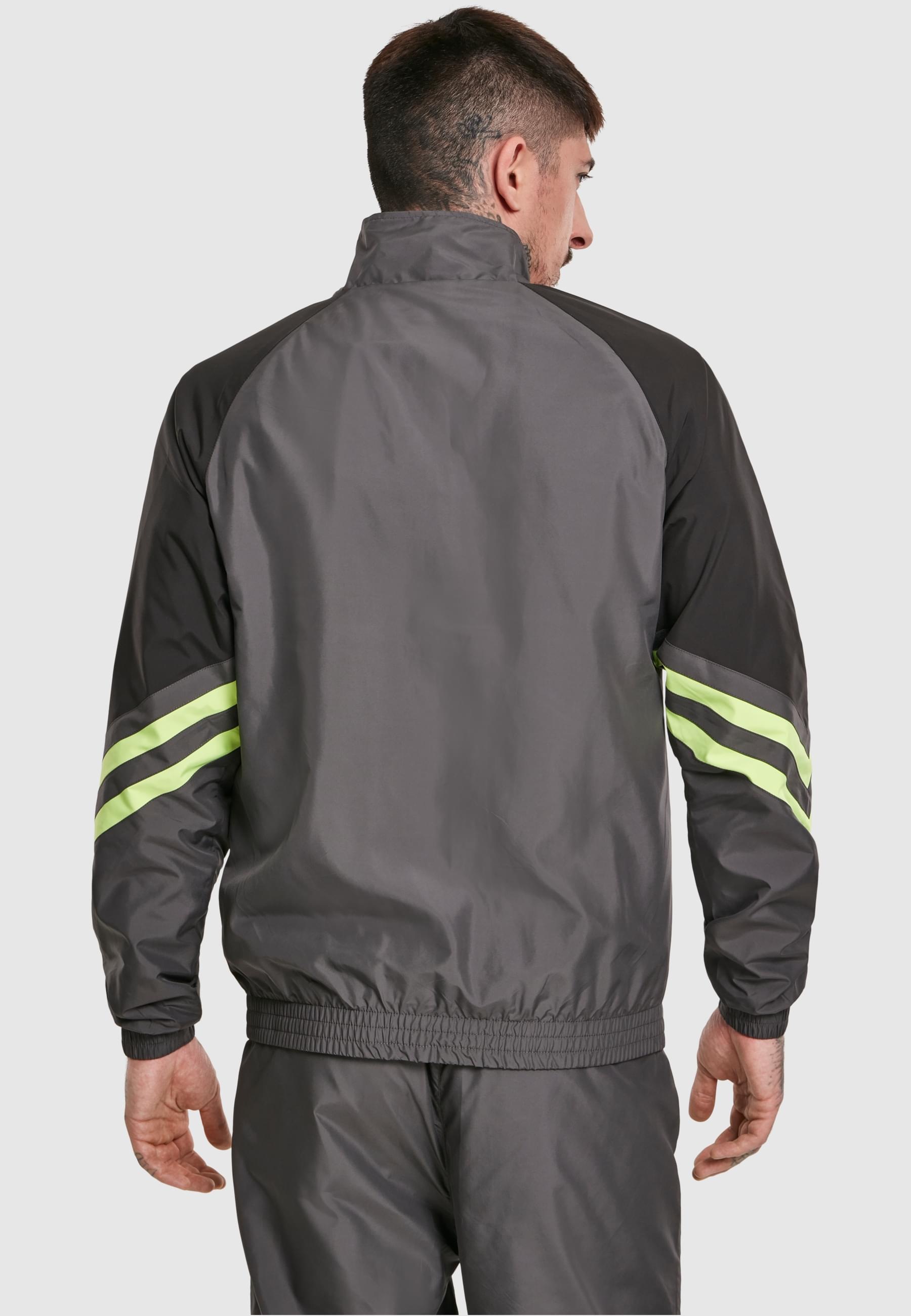 URBAN CLASSICS Trainingsjacke »Urban Classics Herren Block Sport Track Jacket« 1 Stk. tlg. ohne Kapuze