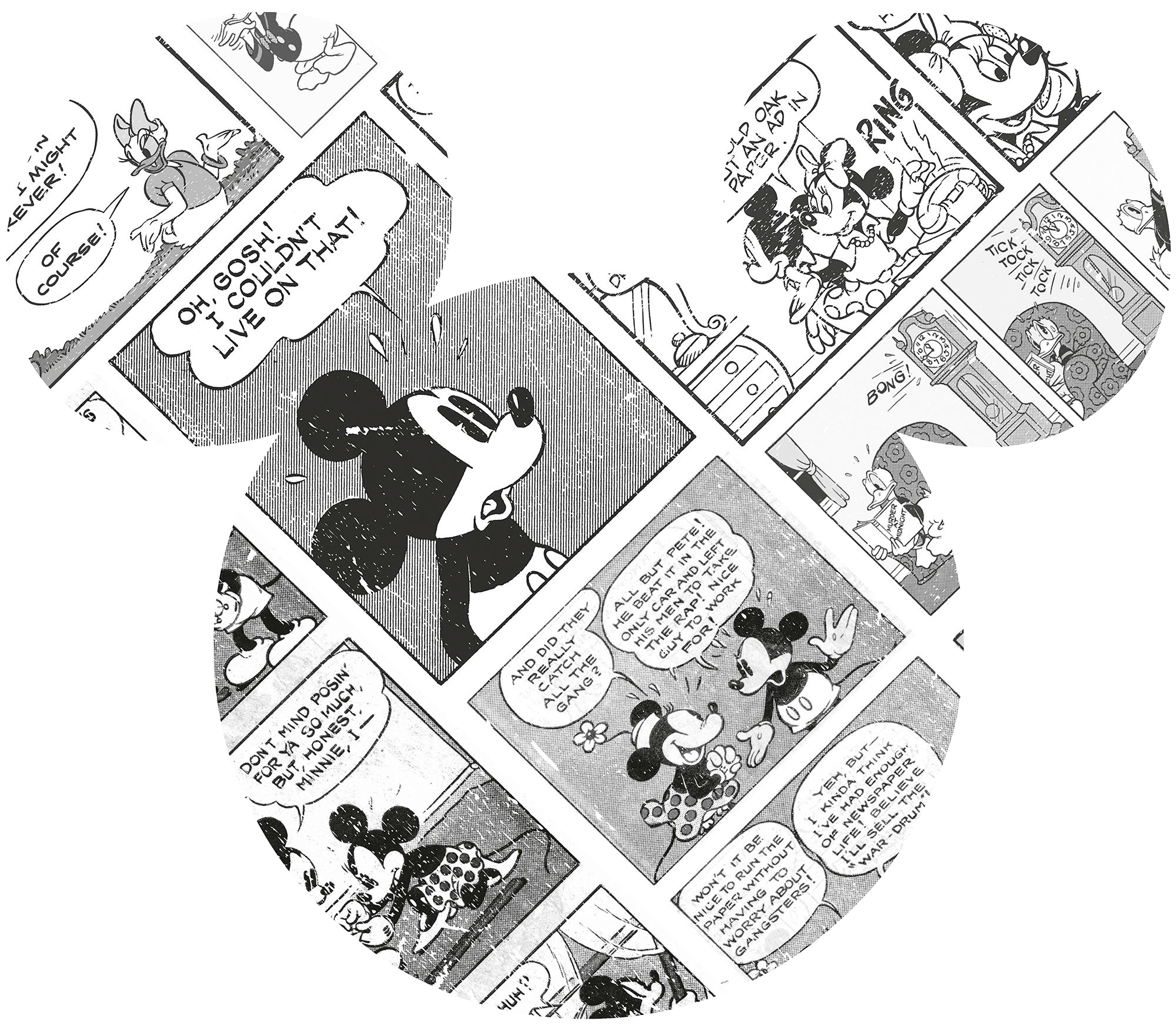 Komar Vliestapete »Vlies selbstklebend - Mickey Head Comic Cartoon - Größe günstig online kaufen