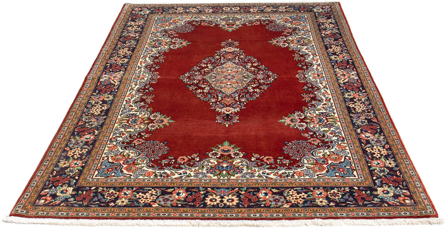 morgenland Wollteppich »Ghom Blumenmuster 203 x 138 cm«, rechteckig, 6 mm H günstig online kaufen