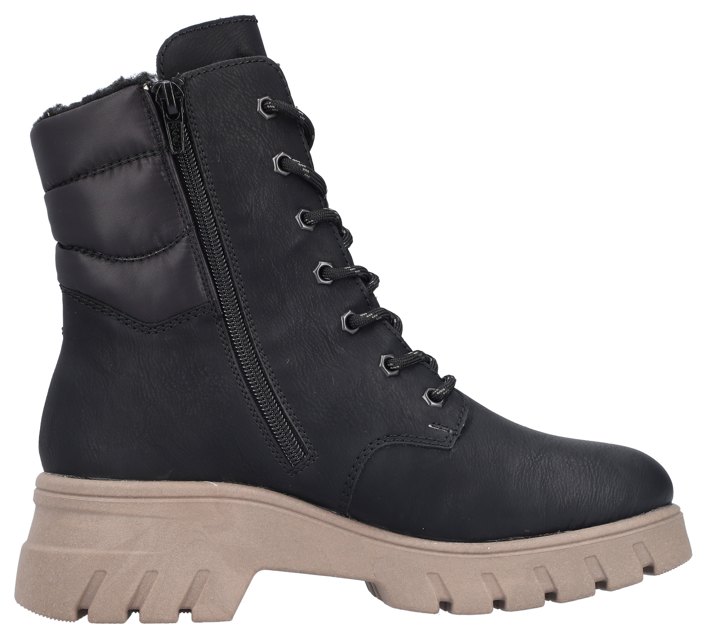 Rieker Plateaustiefelette, Winterboots, Stiefelette mit wasserabweisender riekerTEX-Membran
