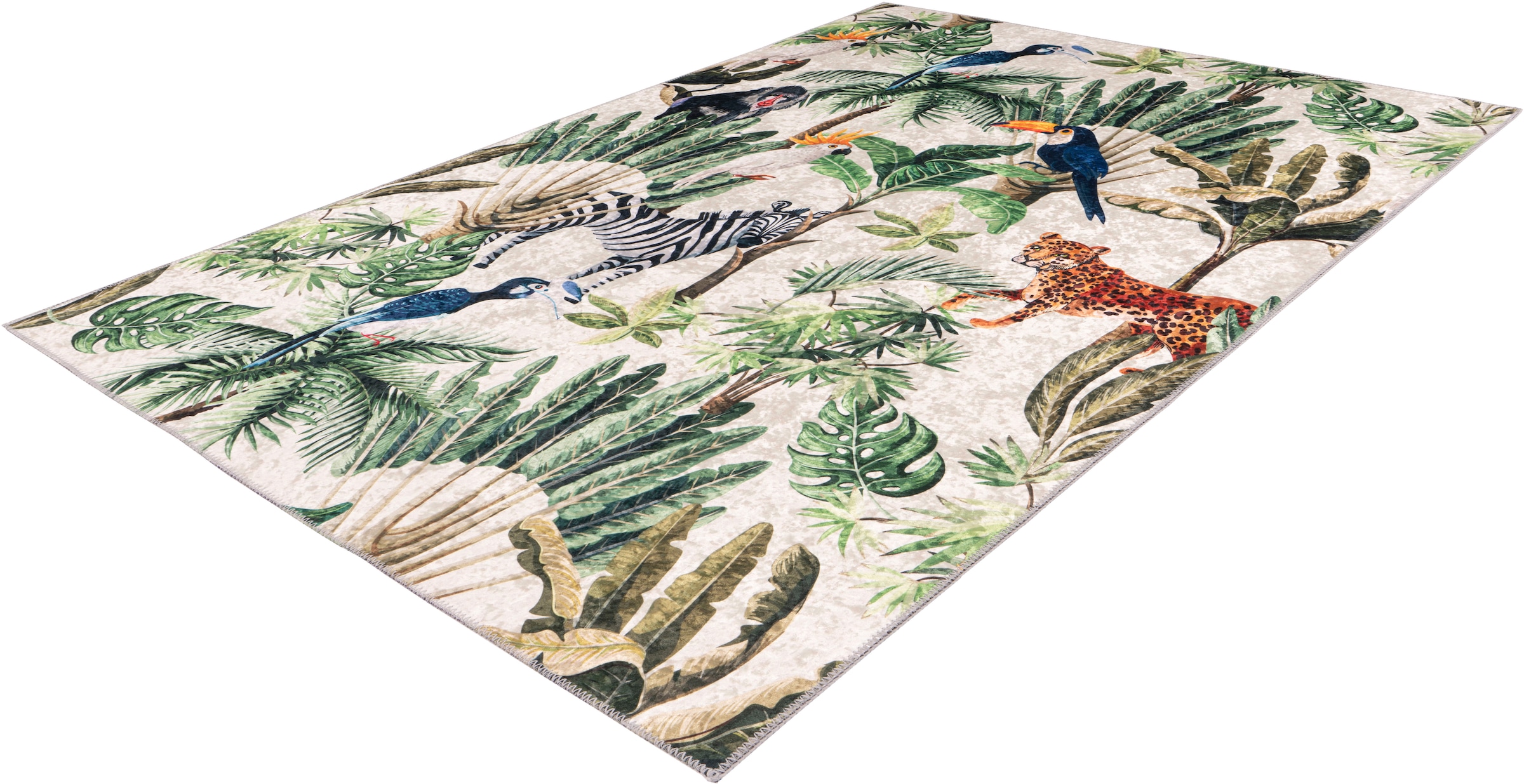Obsession Teppich »Exotic 13m«, rechteckig, 5 mm Höhe, Kurzflor, Wohnzimmer