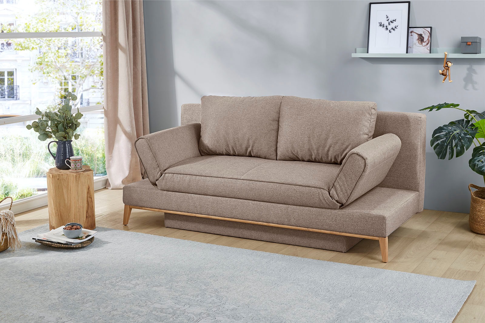 Jockenhöfer Gruppe Schlafsofa Yann, B: 198 cm, Liegefl. 138x198 cm, mit Bet günstig online kaufen