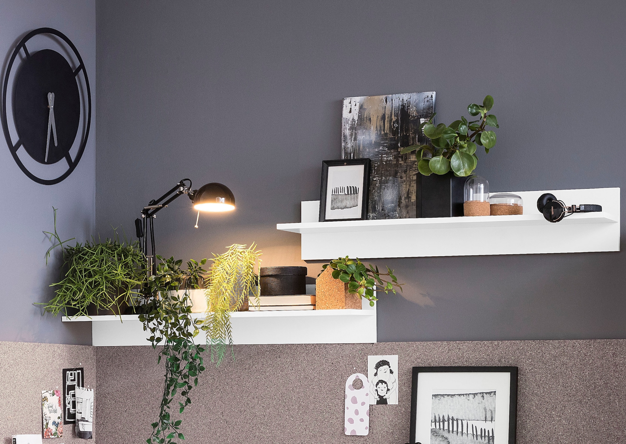Places of Style Wandregal »Moid«, Wandboard, Breite 50 oder 100 cm