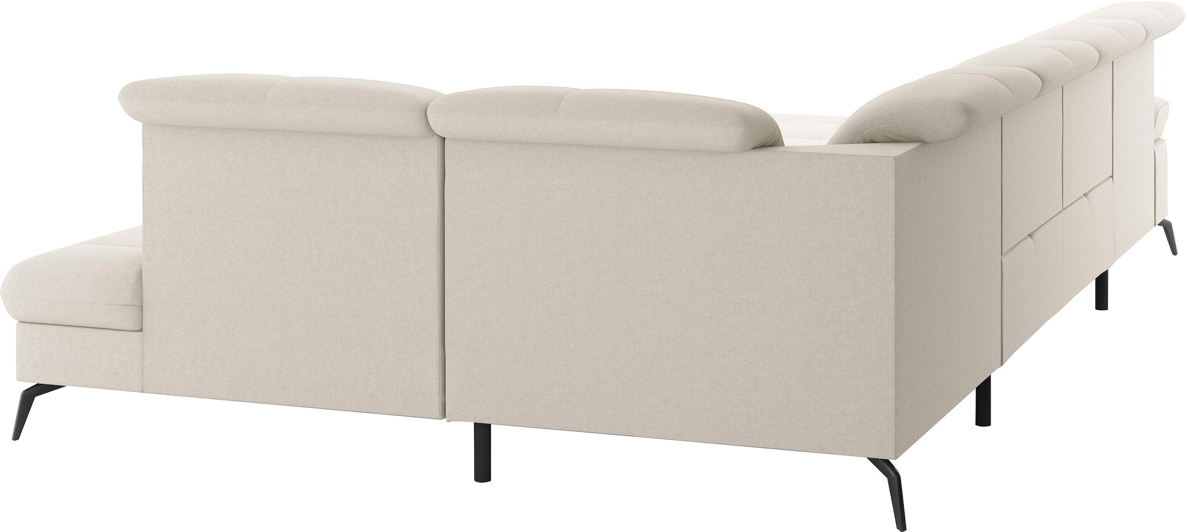 sit&more Wohnlandschaft »Amica, U-Form, inkl. Sitztiefenverstellung und Armteilverstellung« wahlweise mit Kopfteilverstellung, Bettfunktion und Bettkasten