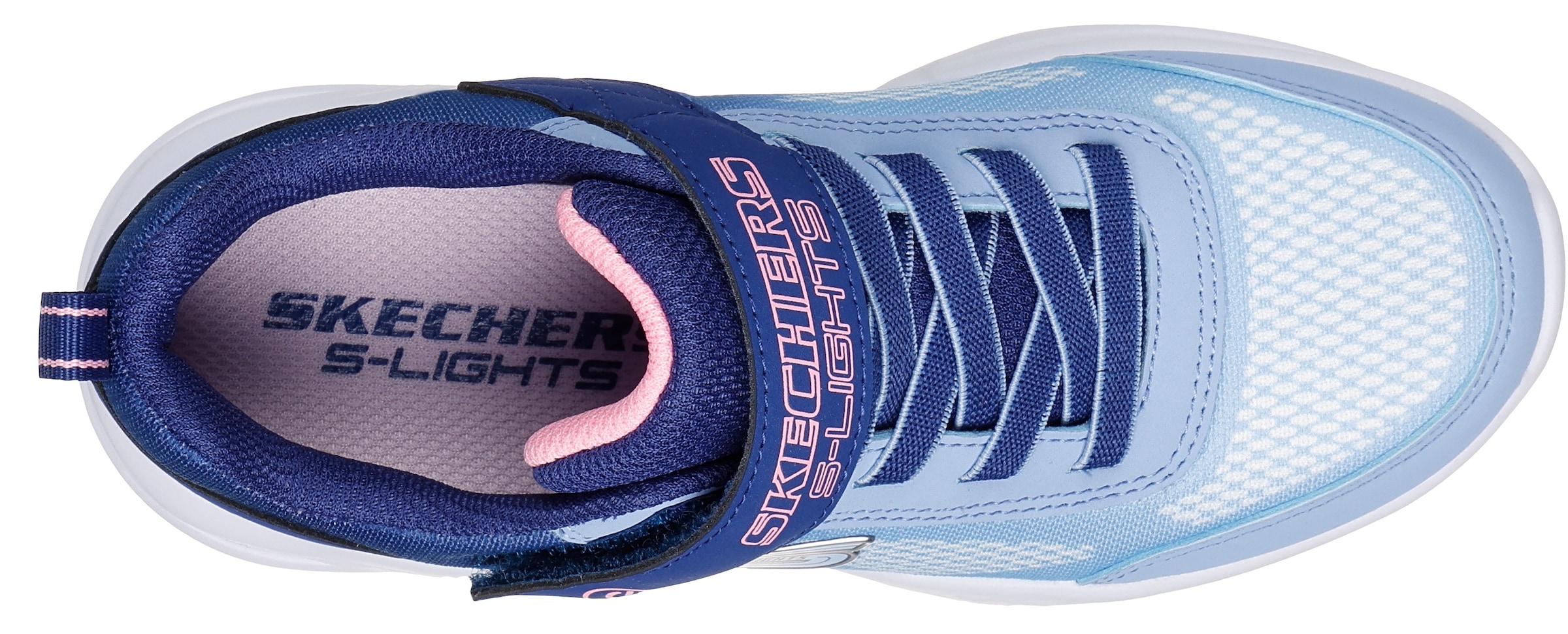 Skechers Sneaker »SKECHERS SOLA GLOW«, Blinkschuh, LED Schuh, Klettschuh mit blinkender Sohle