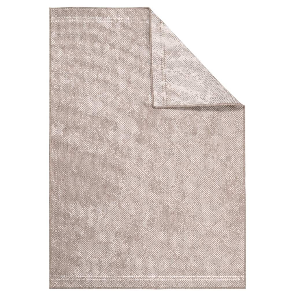 Carpet City Outdoorteppich »DUO RUG 5845«, rechteckig, 5 mm Höhe, Wendeteppich Wetterfest In- & Outdoor, Balkon, Terrasse, Wohnzimmer