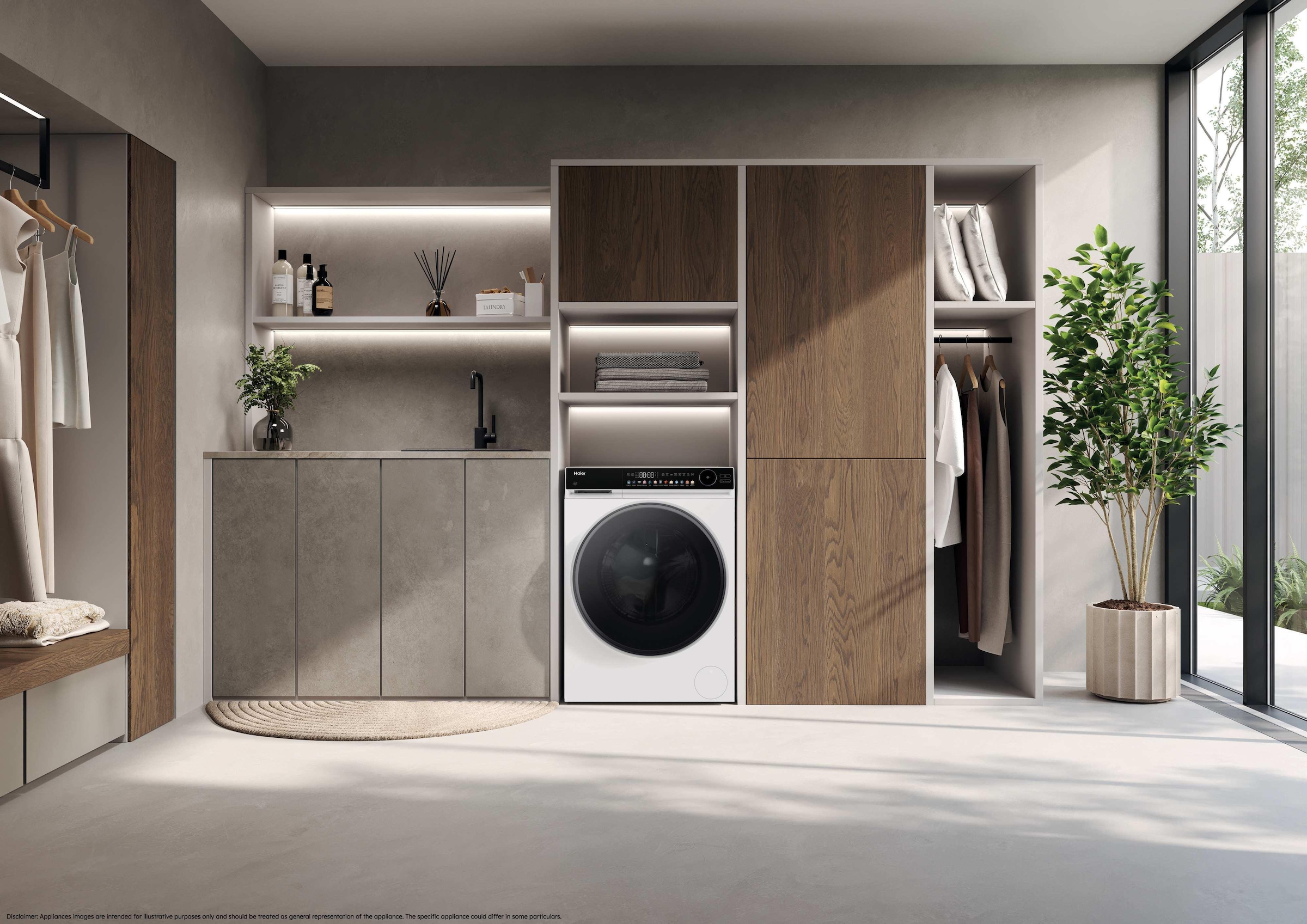 Haier Waschtrockner »HWD90-BP14667TU1« 9 kg /5 kg Trommelbeleuchtung & Wi-Fi