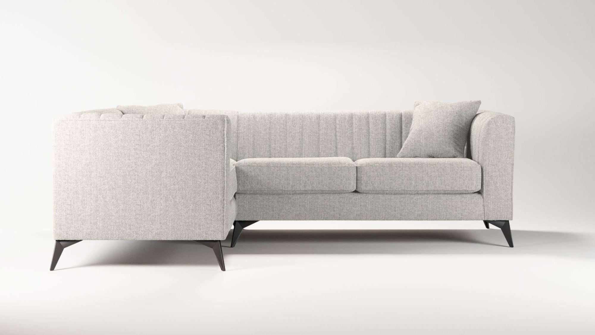 Places of Style Ecksofa »MATTHEW L-Form ideal für kleine Räume, Maße B/T/H: günstig online kaufen