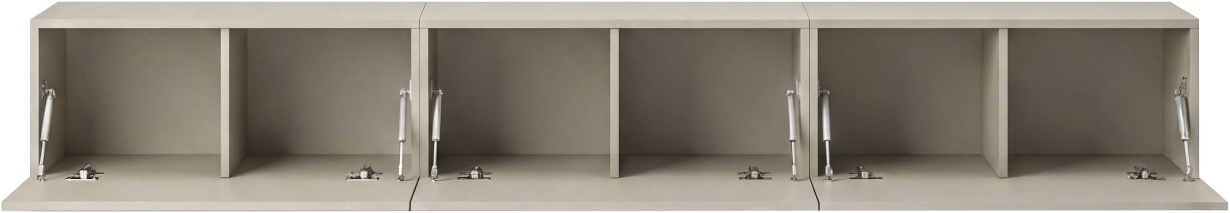 OTTO home Lowboard »SPIAGGIA, 3-teiliges Set, Breite 270cm, stehend & hängend montierbar« TV-Möbel, TV-Schrank, TV-Lowboard, Mediaboard