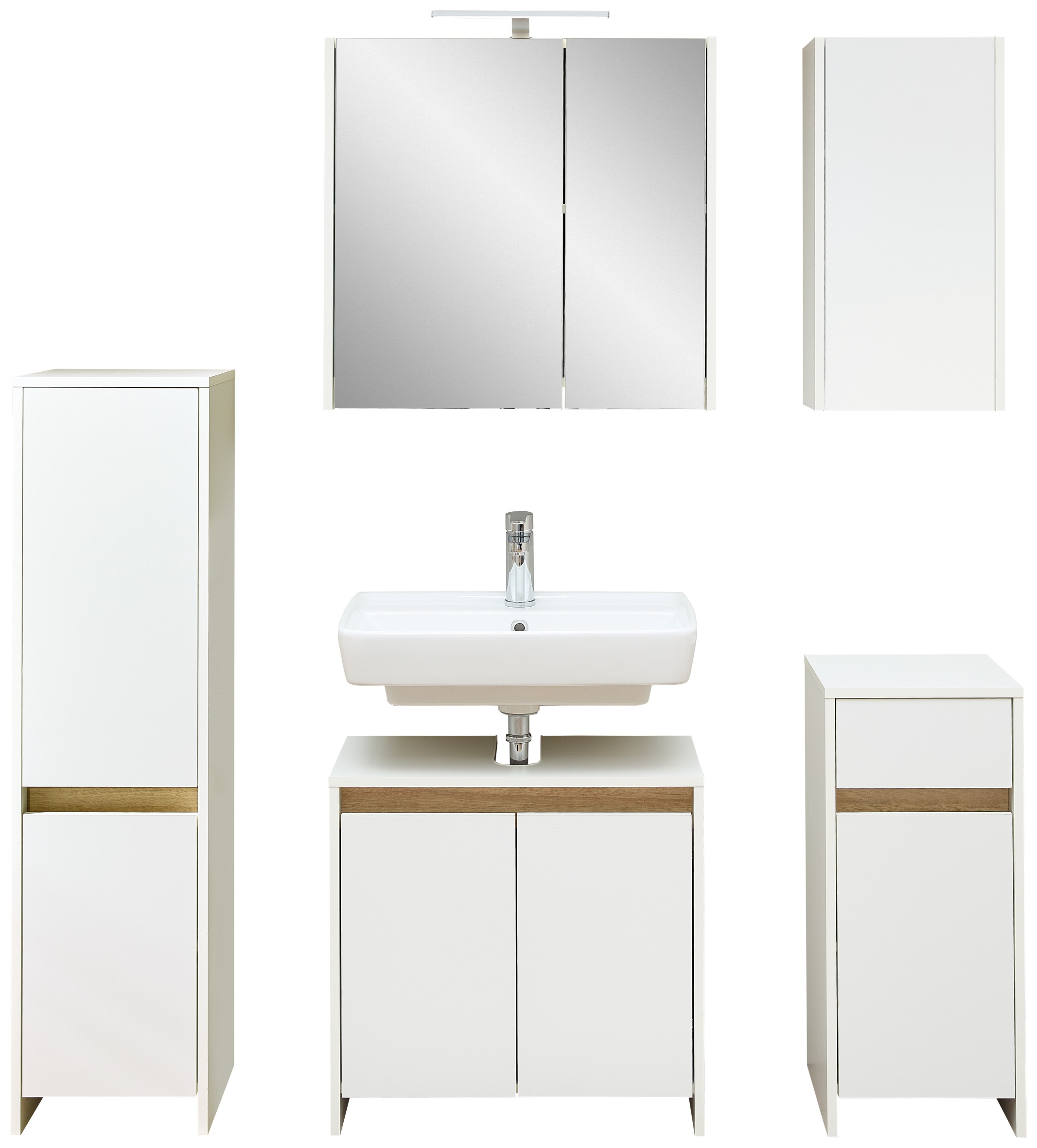Saphir Badmöbel-Set »Quickset 100, Waschbeckenunterschrank mit Spiegelschra günstig online kaufen