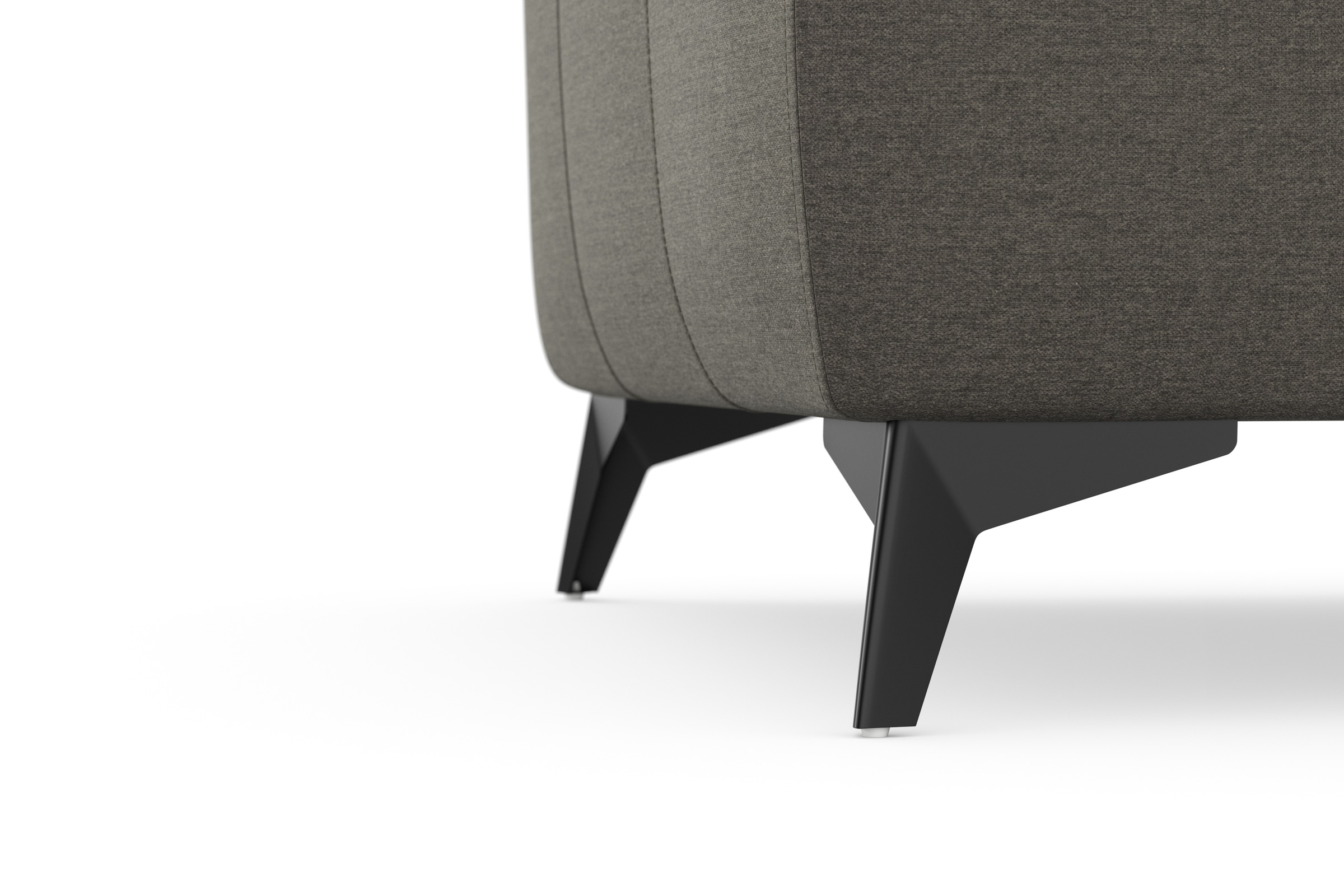 sit&more Ecksofa »Sinatra L-Form«, optinal mit Kopfteilverstellung und Armteilfunktion, Metallfüße