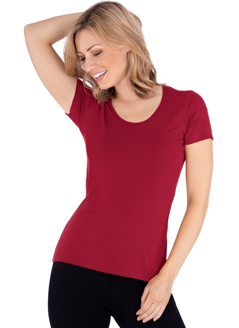 Trigema T-Shirt »TRIGEMA Rundhalsshirt aus Viskose«, (1 tlg.)