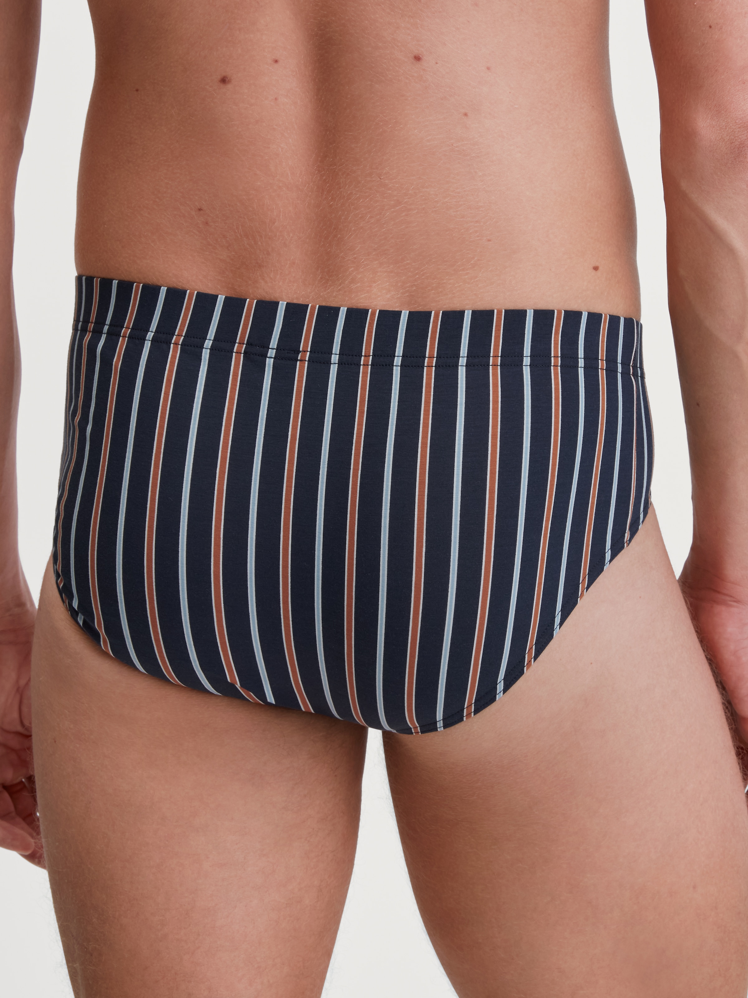 CALIDA Slip »Grafic Cotton«, gestreift, ohne Eingriff, überzogenem Bund
