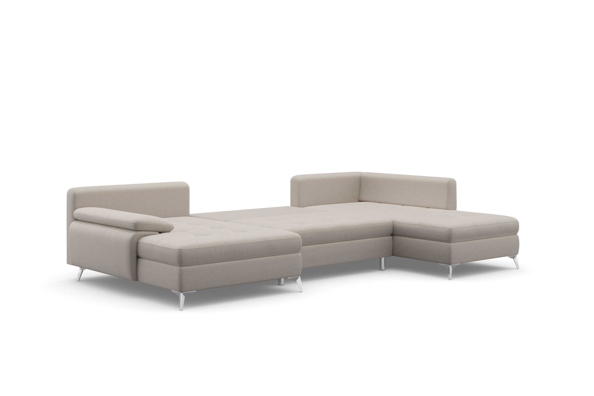 sit&more Wohnlandschaft »Latigo U-Form«, mit Recamiere, wahlweise mit Bettfunktion und Bettkasten