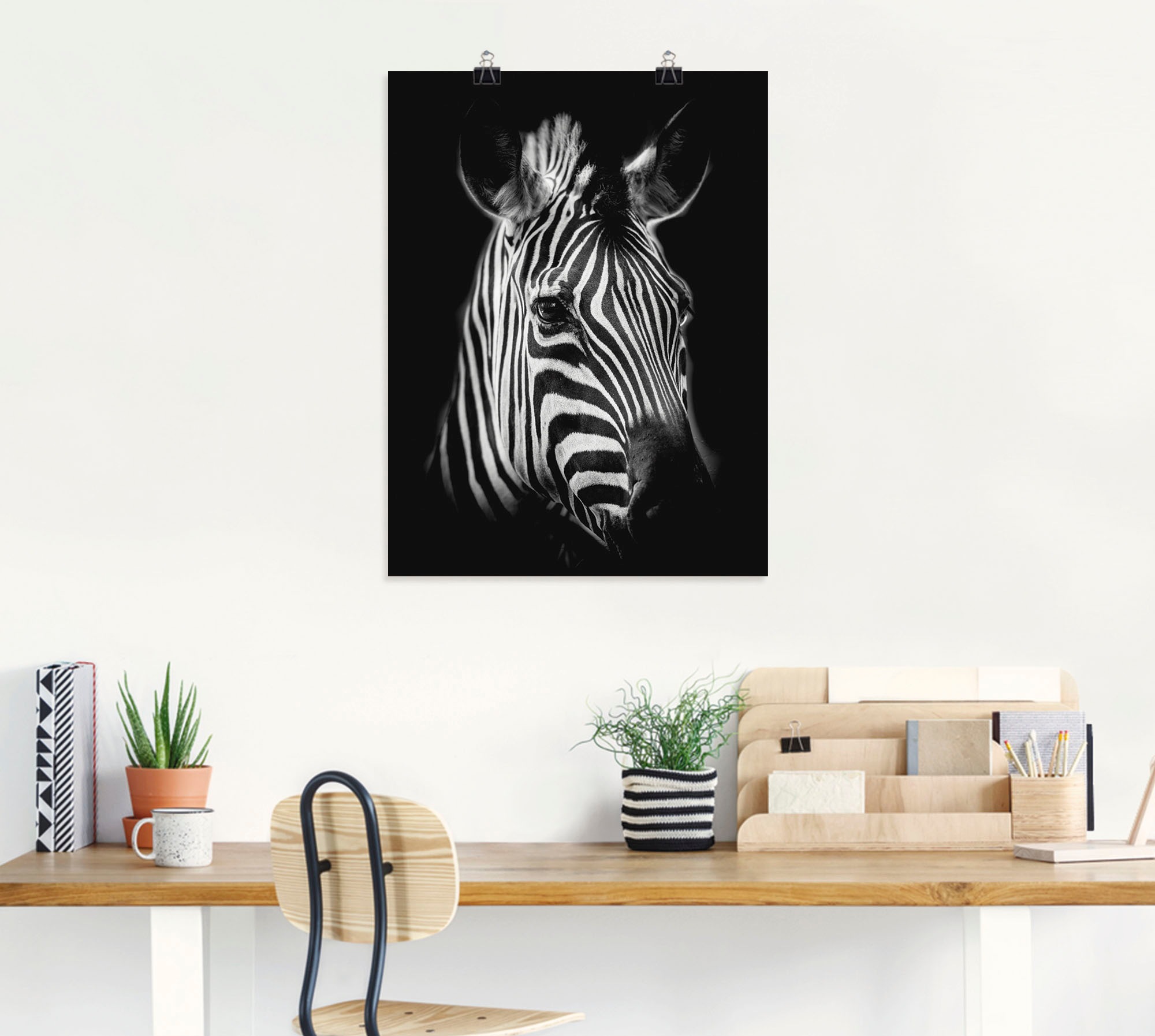 Artland Wandbild »Zebra«, Zebra Bilder, (1 St.), als Alubild, Outdoorbild, Leinwandbild, Poster, Wandaufkleber