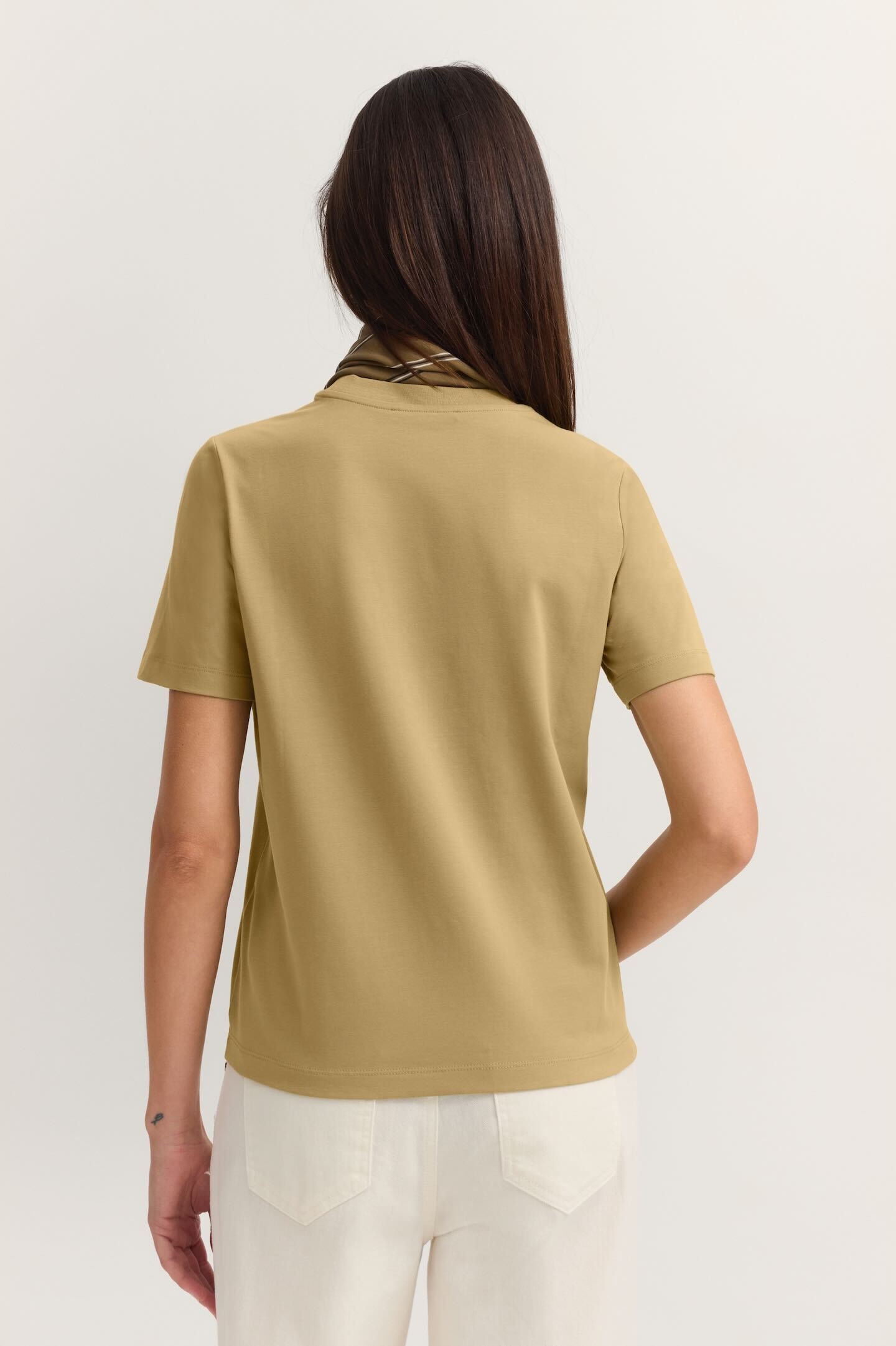 bugatti T-Shirt »Elastisch« mit Rundhals-Ausschnitt