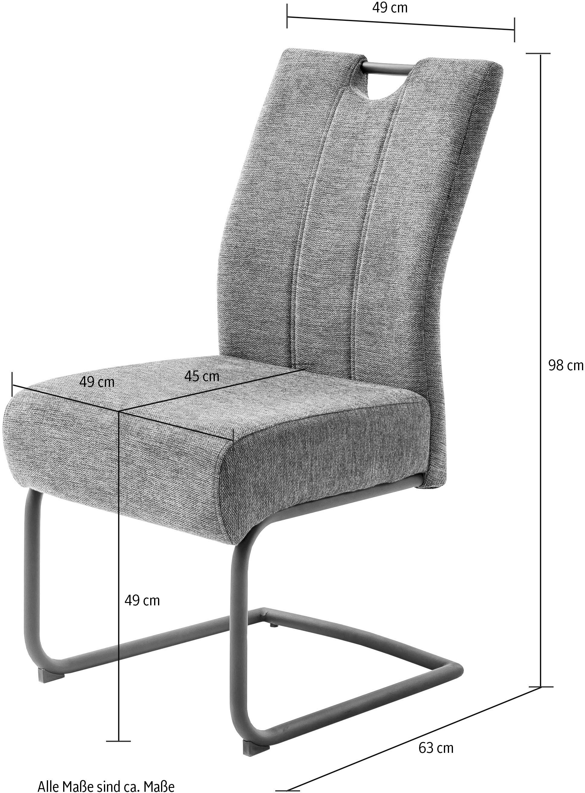 MCA furniture Esszimmerstuhl »AMERY«, auf Chenilleoptik Rechnung kaufen