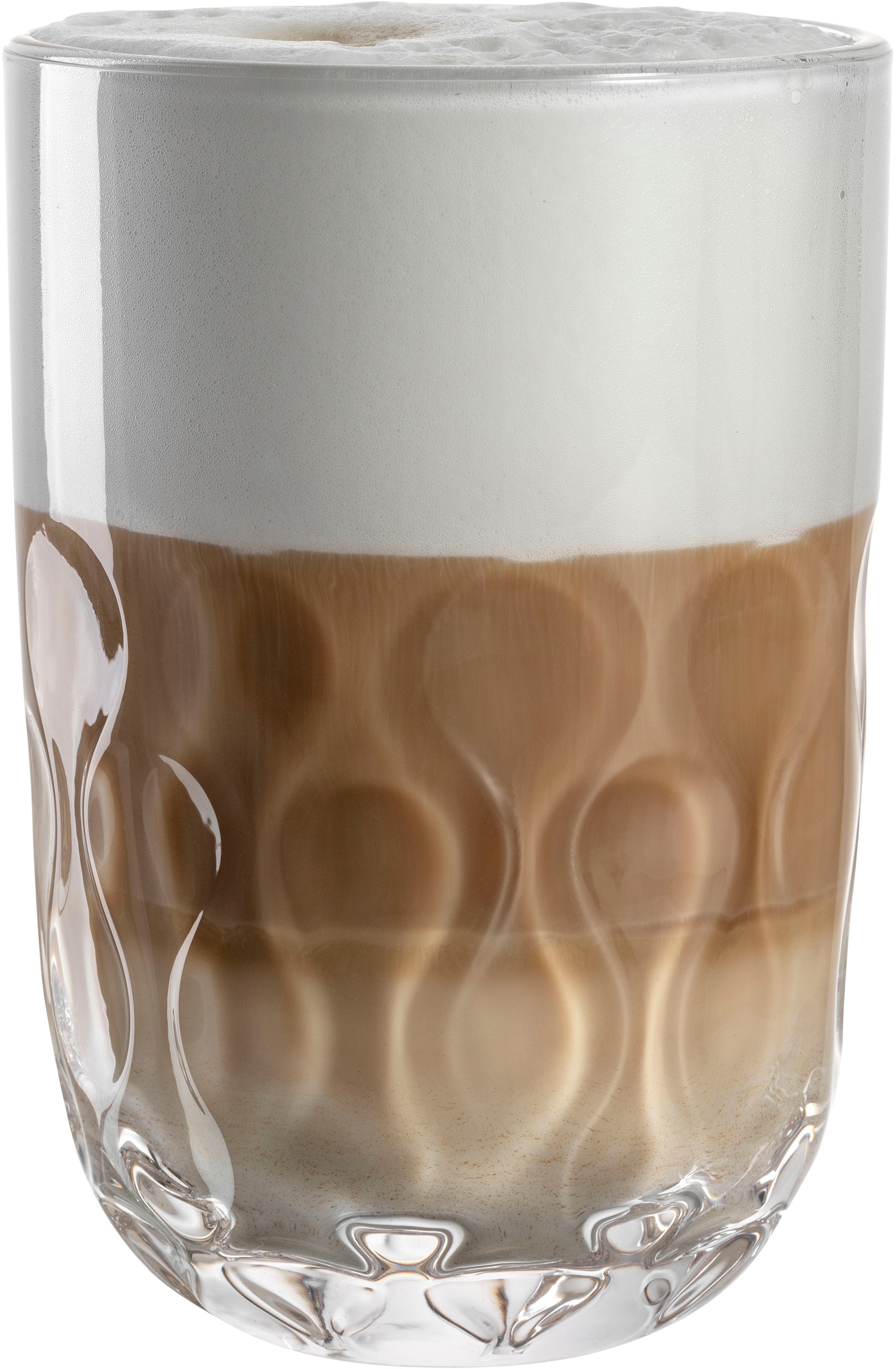 LEONARDO Latte-Macchiato-Glas »GOCCE, 380 ml, 6er-Set«, (Set, 6 tlg.), 2. Variante, mit Tropfenrelief