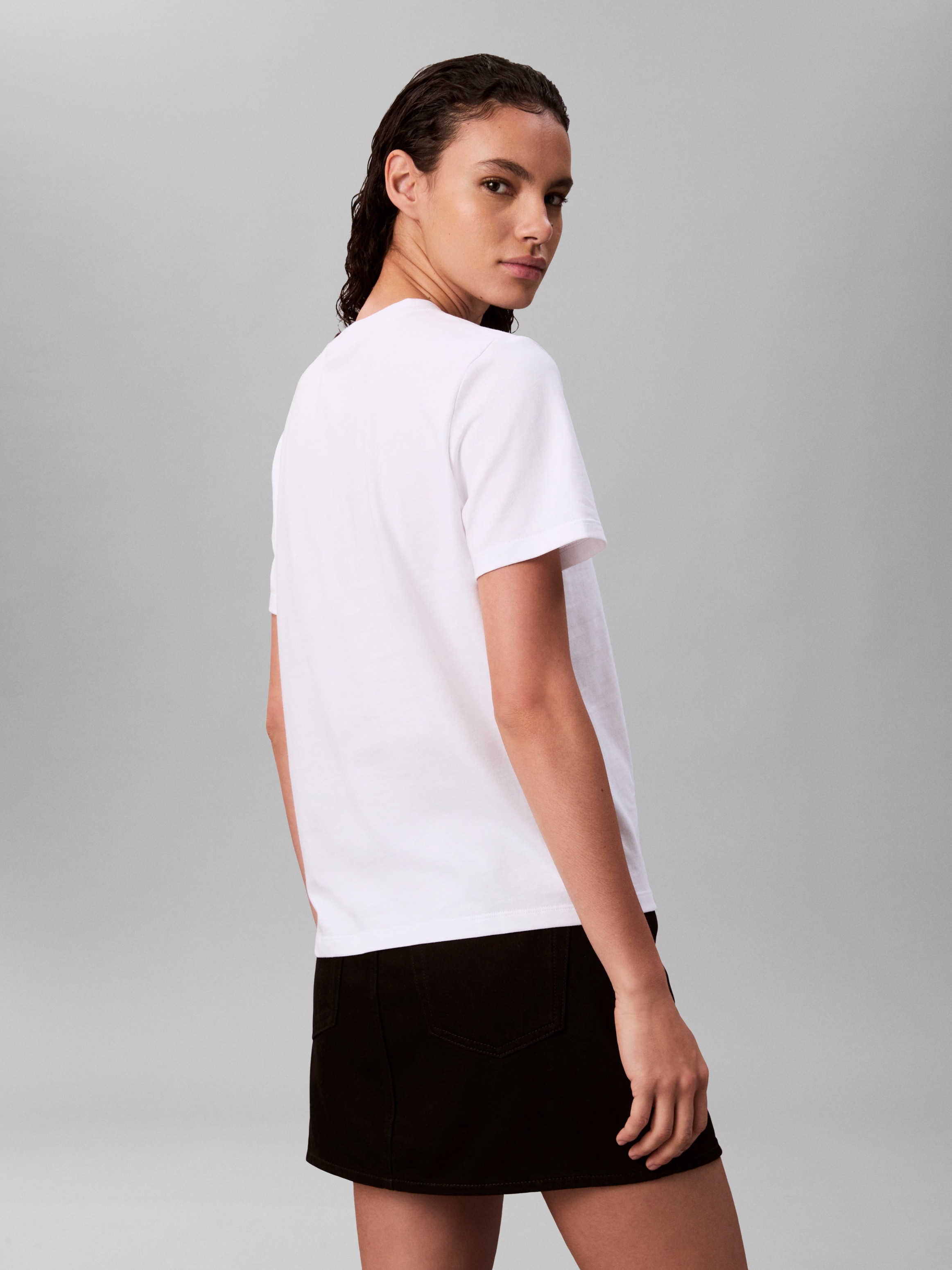 Calvin Klein Jeans T-Shirt »HERO SS CLASSIC MONOLOGO CNECK T« Rundhalsausschnitt, Regular Fit, Logo-Druck