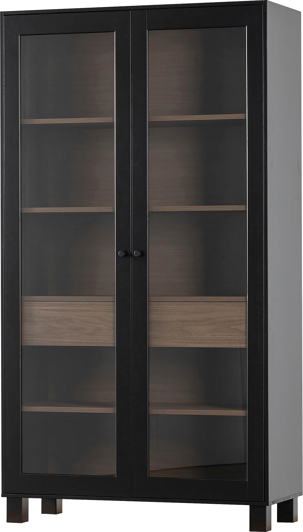 WOOOD Vitrine »Goos«, aus Kiefernholz, zwei Türen, Breite 110 cm