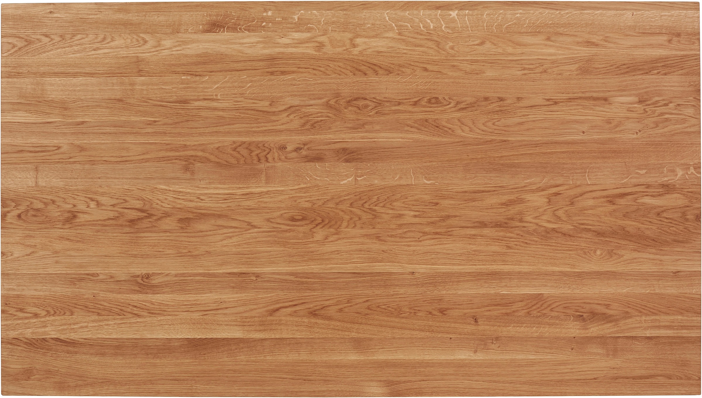 andas Esstisch, Tischplatte aus massiver Eiche, FSC®- Massivholz, Gestell aus Metall