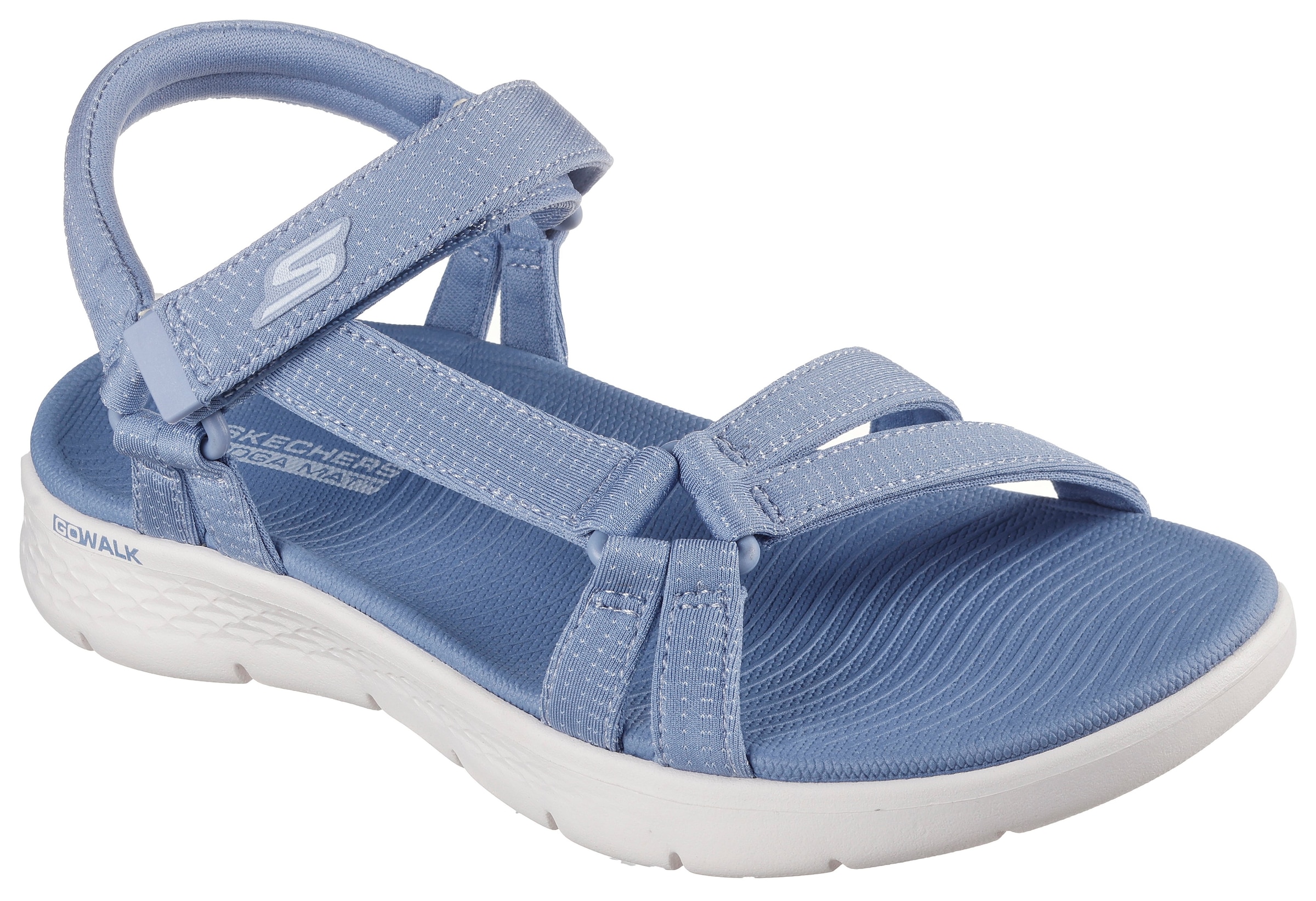 Skechers Sandale »GO WALK FLEX SANDAL-SUBLIME-X«, Sommerschuh, Sandalette, Klettschuh, mit Goga Mat Footbed