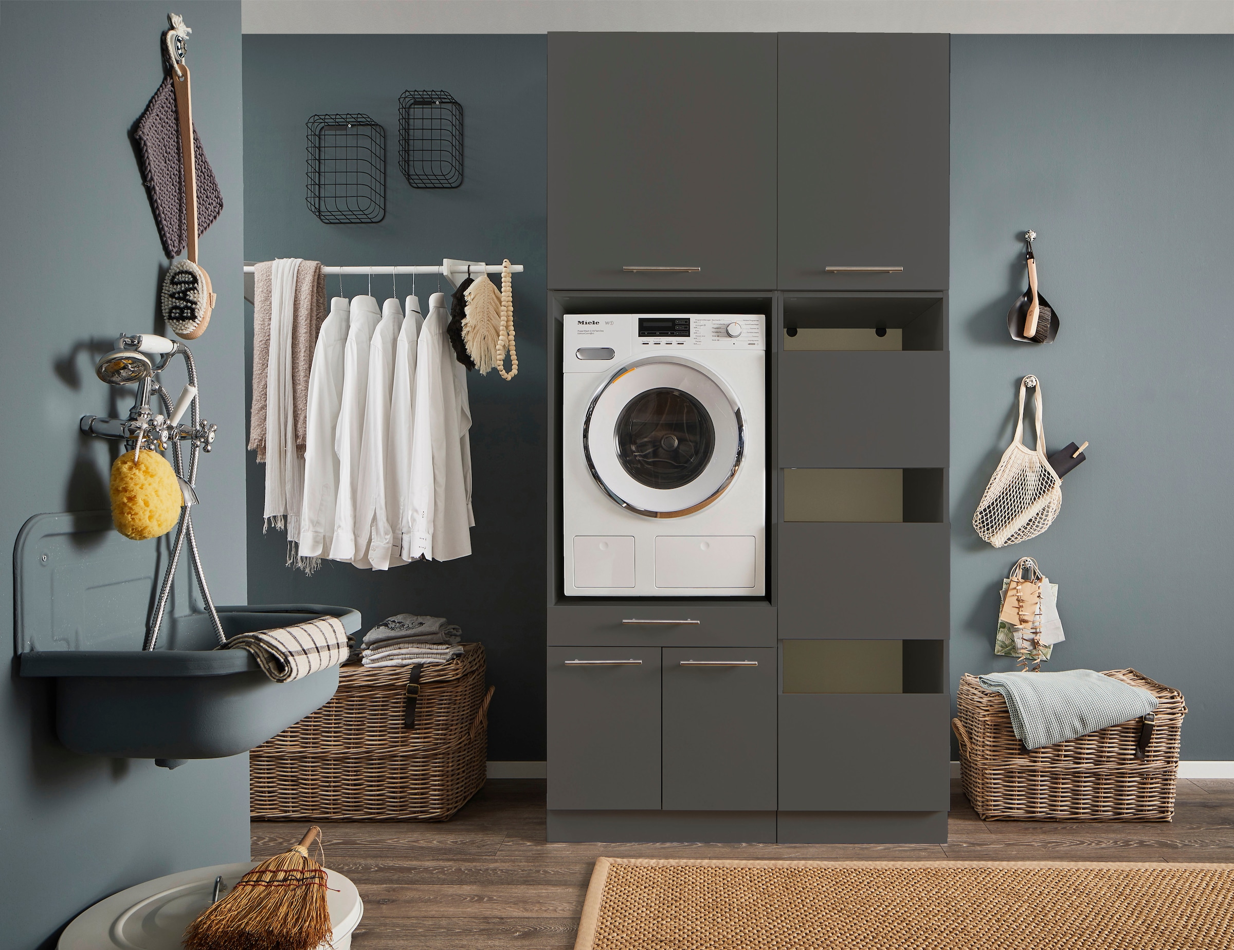 Laundreezy Mehrzweckschrank-Set »Laundreezy, 4-tlg. Mehrzweckschrank-Set B/H/T 118/238/68 cm« 4 Stk. tlg.