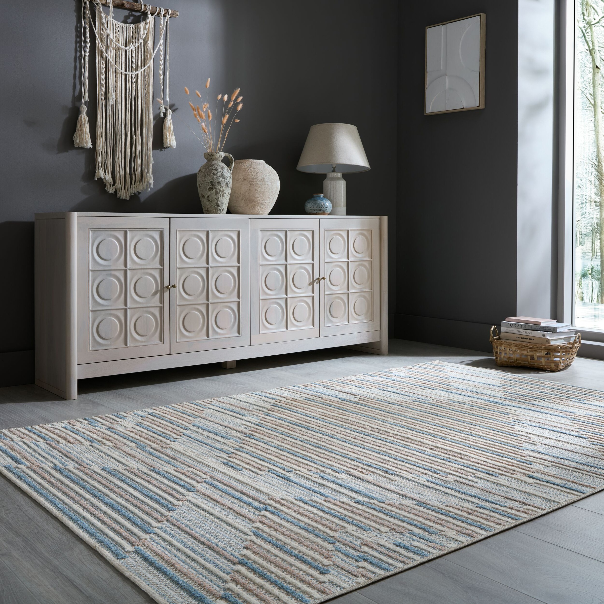 FLAIR RUGS Teppich »Clementine«, rechteckig, 4 mm Höhe, Waschbarer Abstrakt günstig online kaufen