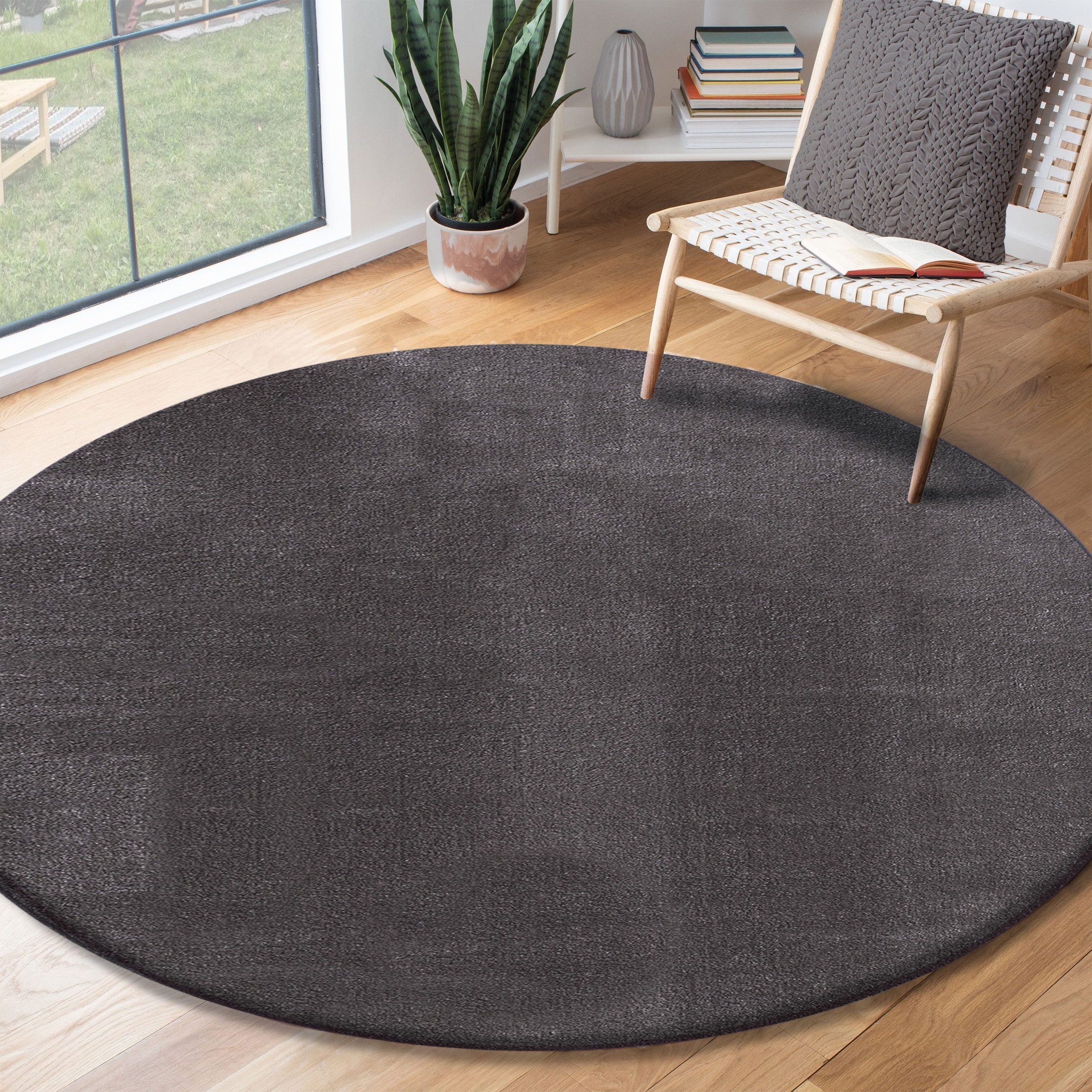 the carpet Teppich »Relax round«, rund, 16 mm Höhe, waschbarer Wohnzimmer T günstig online kaufen
