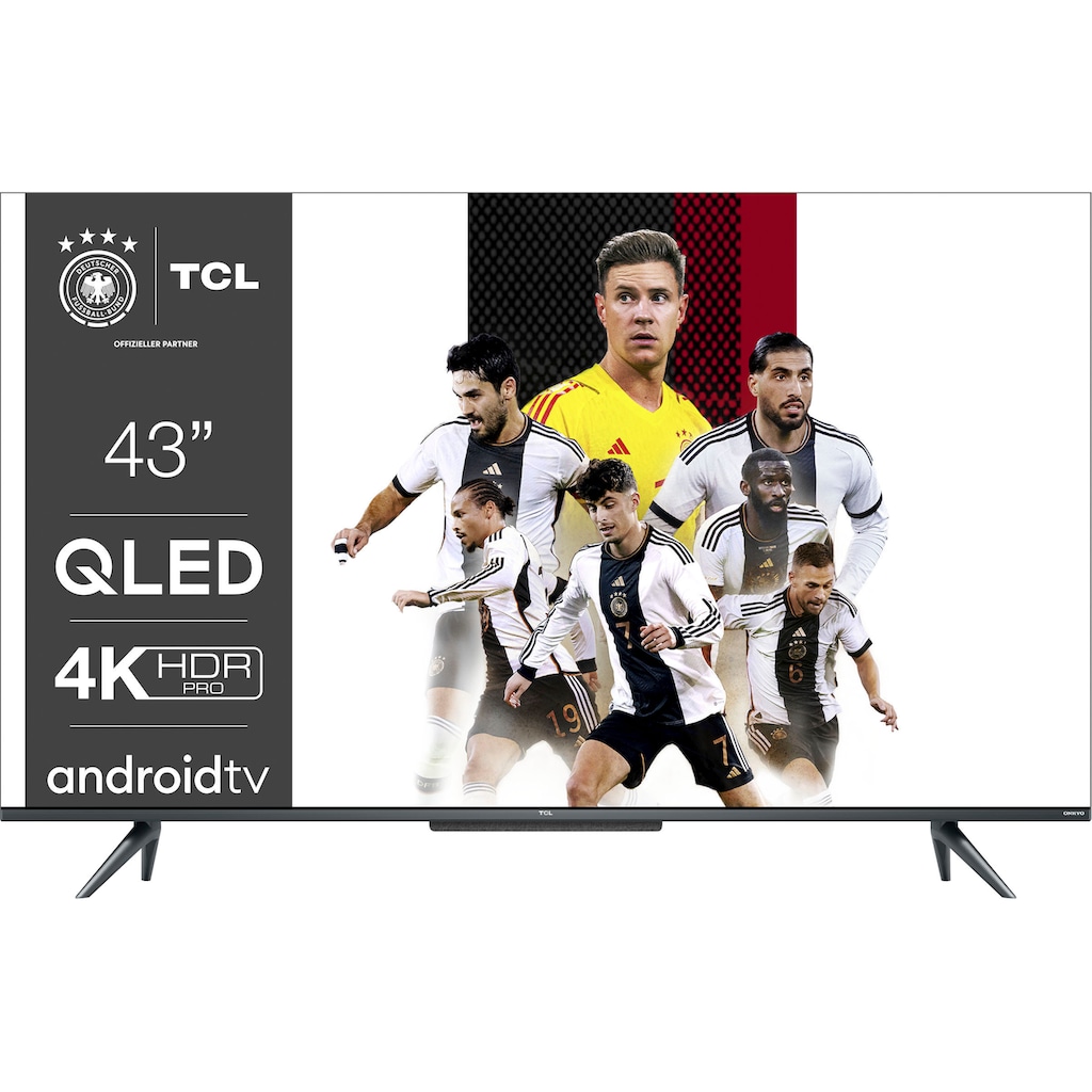 TCL QLED-Fernseher »43C722«, 108 cm/43 Zoll, 4K Ultra HD, Smart-TV-Android TV