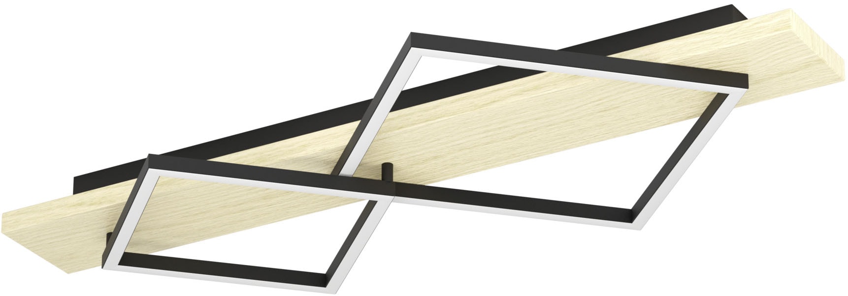 EGLO LED Deckenleuchte »BOYAL Deckenlampe - Stahl, Holz - LED;LED - 1X13W;1 günstig online kaufen