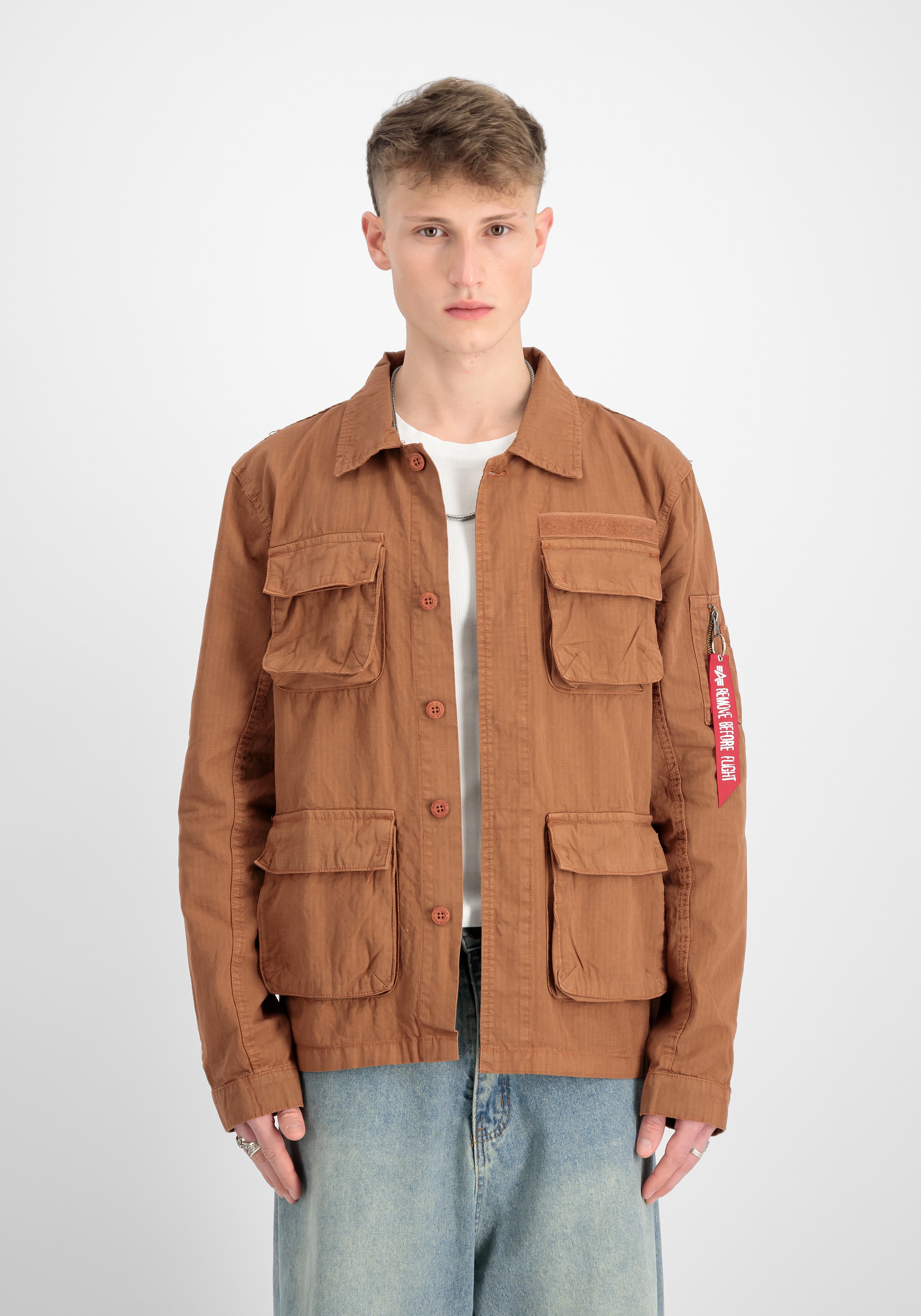 Alpha Industries Hemdjacke »Alpha Industries Men - Overshirts Ripstop Cargo Overshirt«
