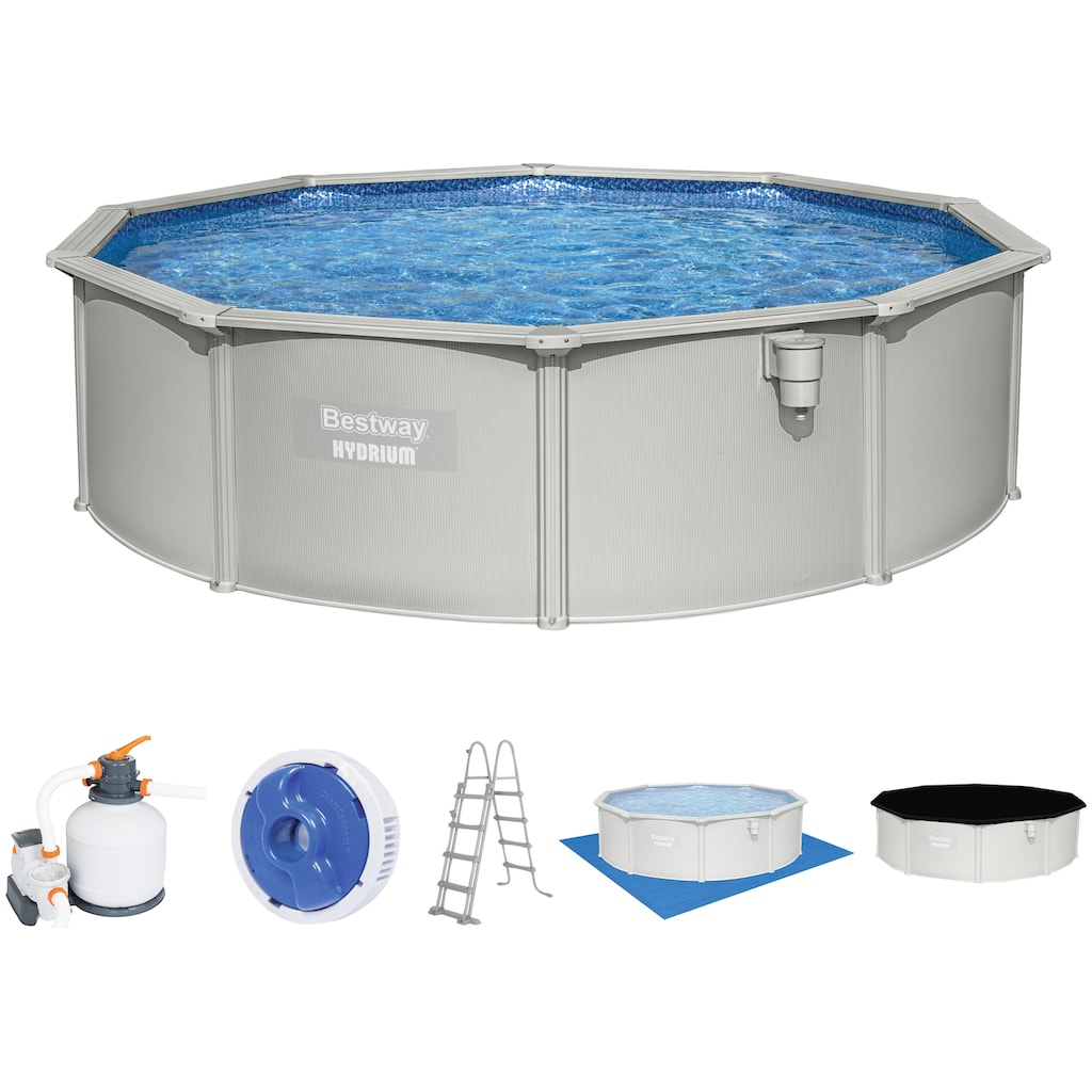 Bestway Framepool »Hydrium Pool Set 460x120«, (6 tlg.)