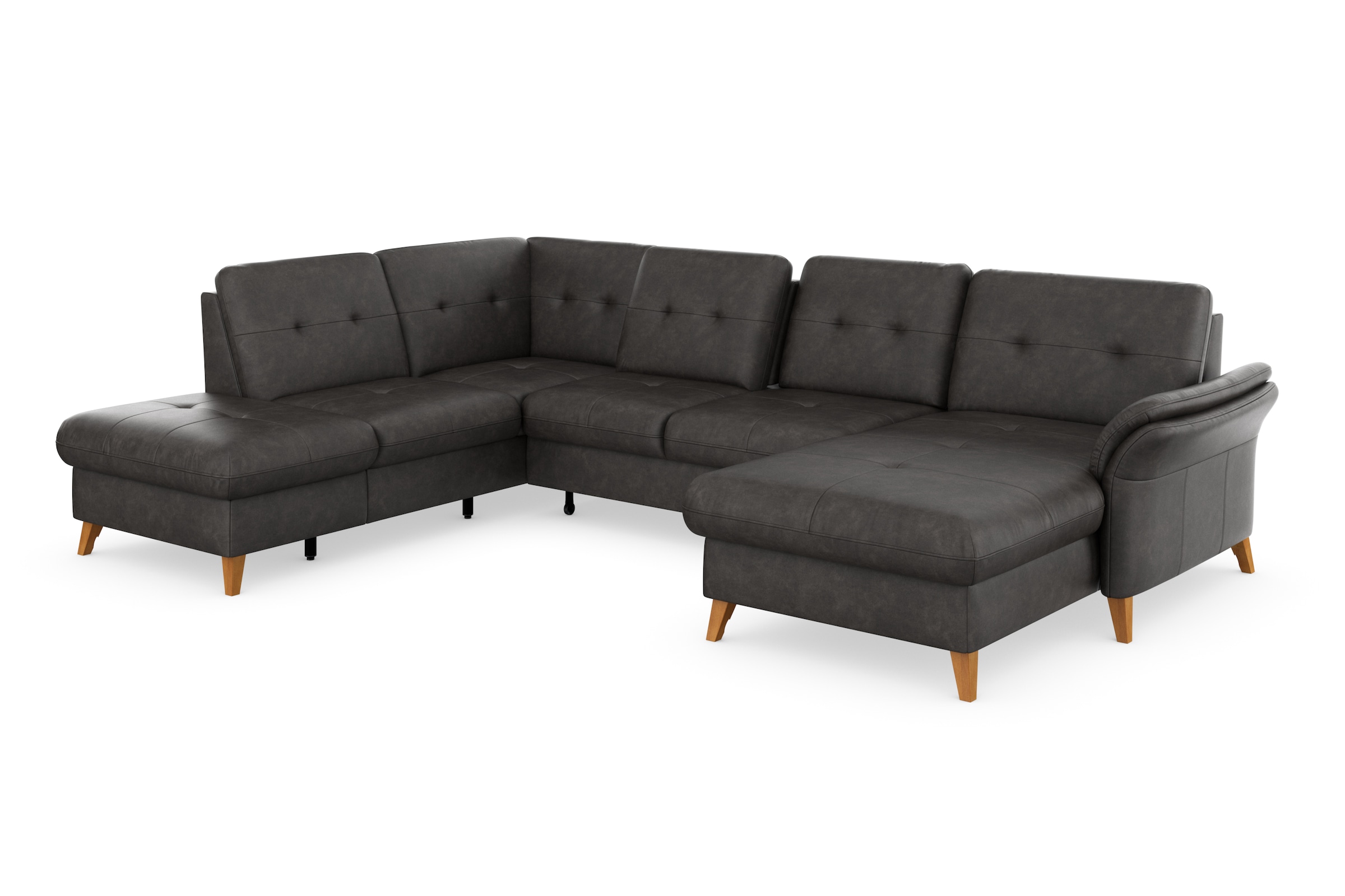 sit&more Wohnlandschaft »Göteborg«, inkl. Sitztiefenverstellung, wahlweise mit Bettfunktion & Bettkasten