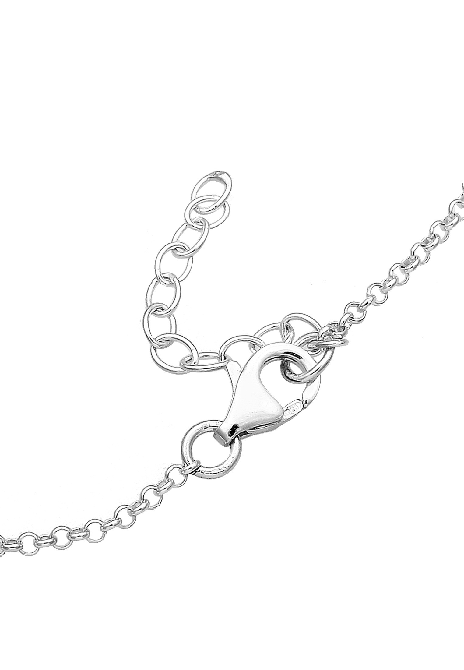 Elli Armband »Erbskette Mum Wording Herz Pendant 925 Silber«