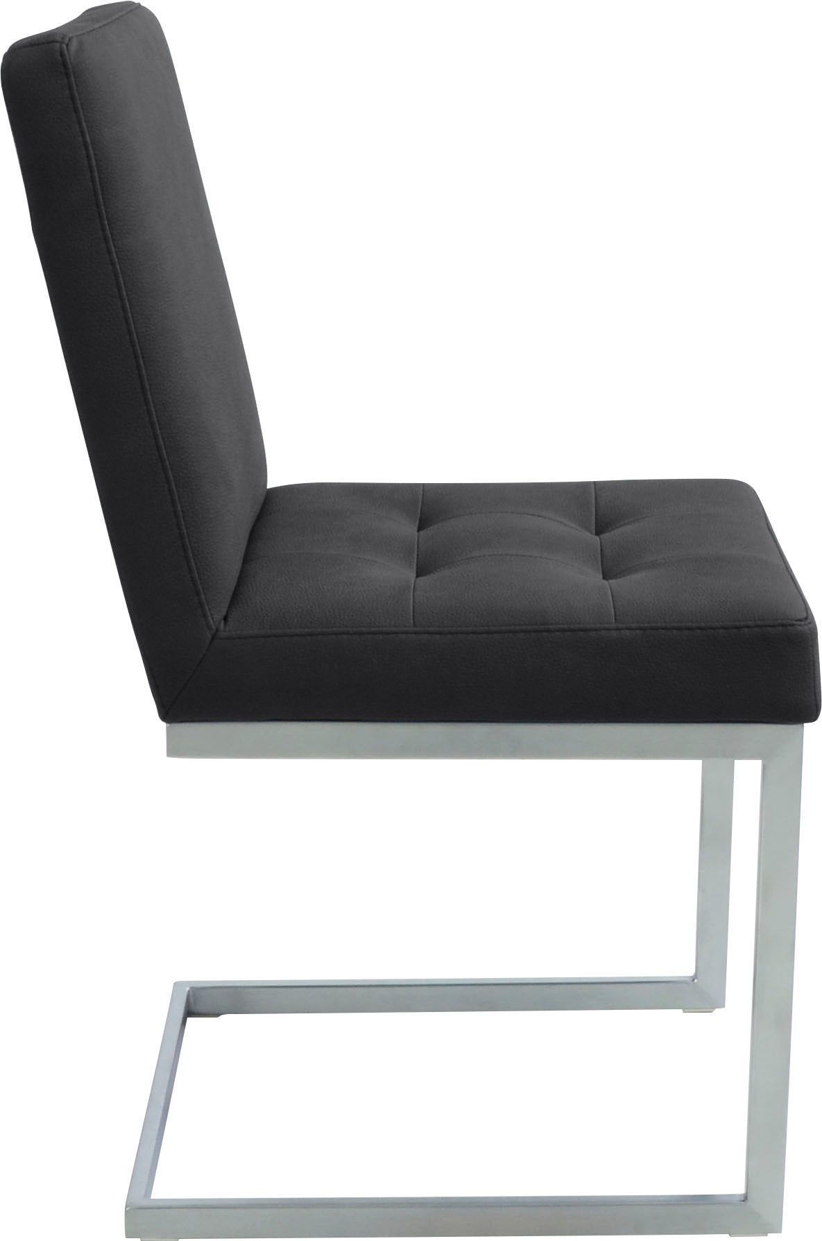 K+W Komfort & Wohnen Eckbankgruppe »Spider II«, (Set, 4 tlg.), langer Schenkel 195cm, 2 Freischwinger, Auszugstisch in Breite 120 cm
