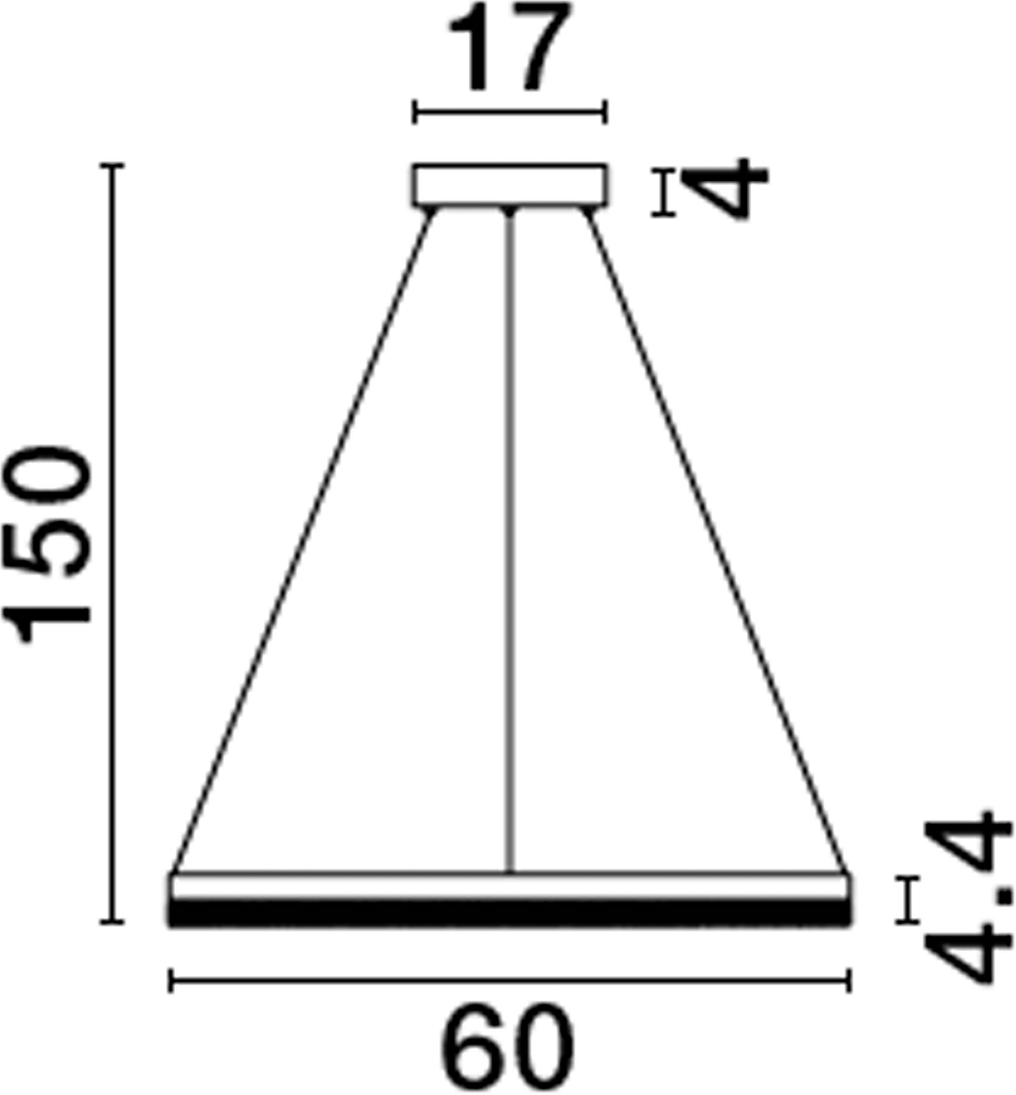 Nova Luce LED-Hängeleuchte »ADRIA« LED-Modul 1 Stk. Warmweiß