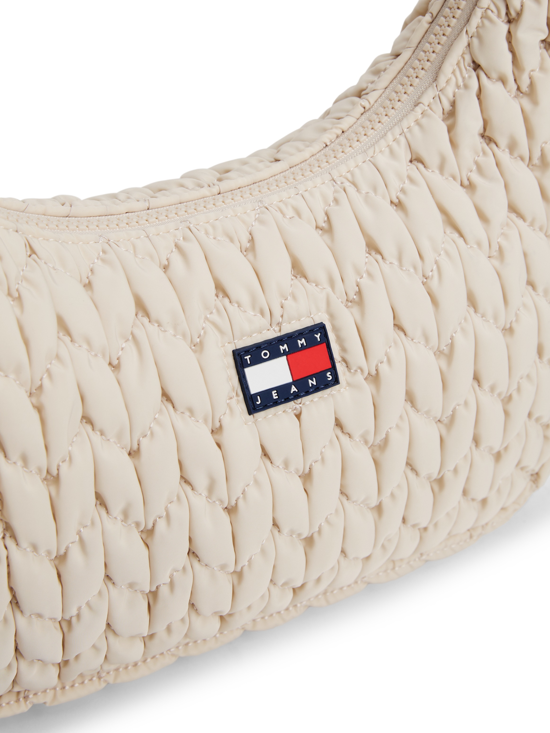 Tommy Jeans Schultertasche »TJW URBAN X-BODY QUILTED«, Damen Umhängetasche, Tragetasche in modischer Flechtoptik