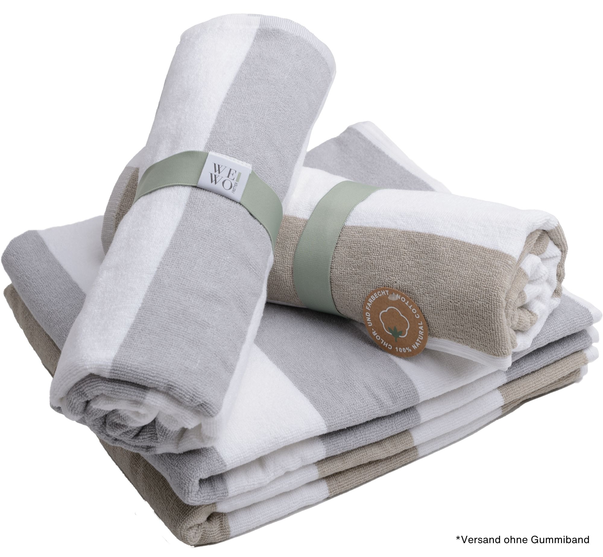 Wewo fashion Saunatuch »9713ST«, (1 St., Saunatuch 80 x 200 cm), chlorecht