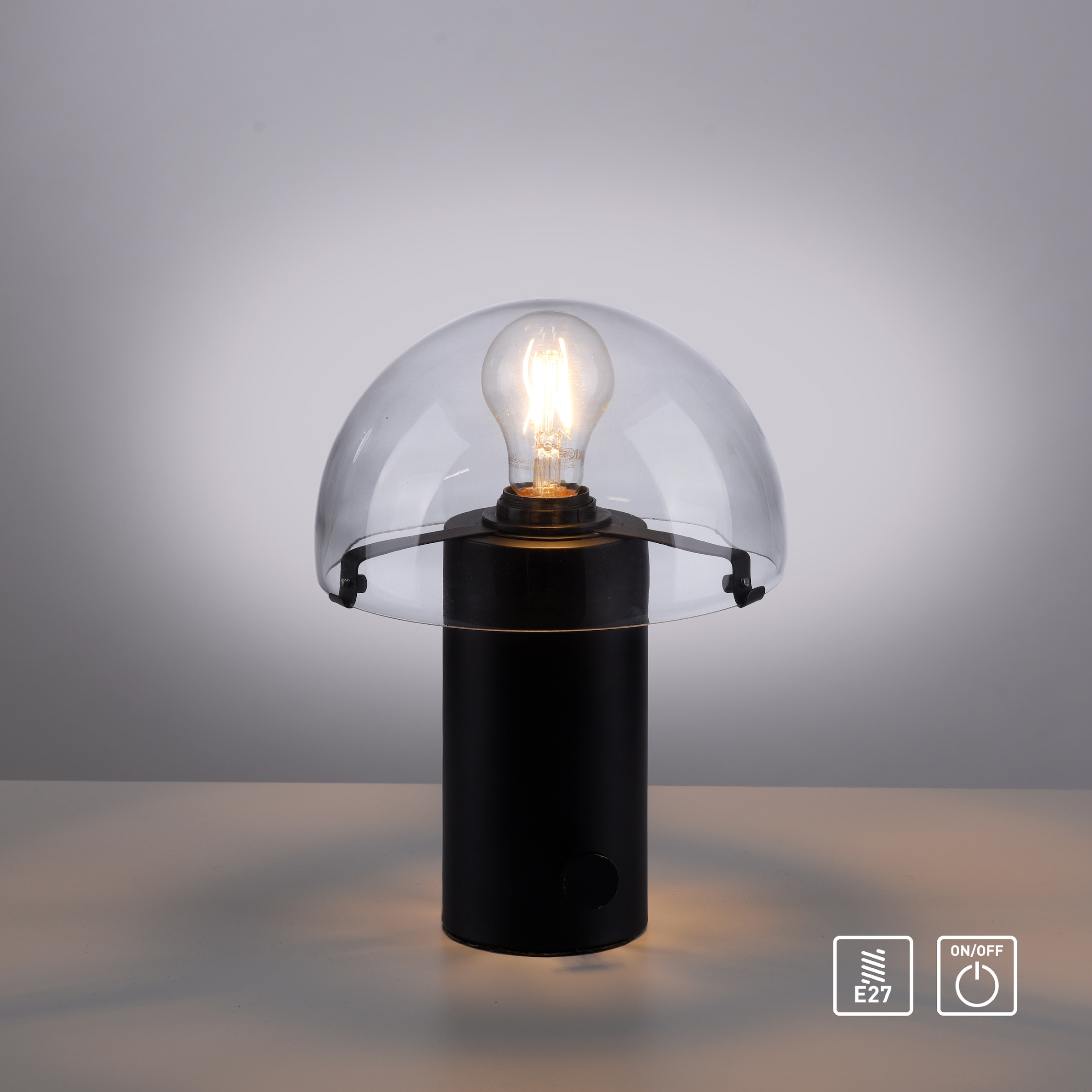 online Tischleuchte »Skickja«, kaufen skandinavisch Pilzlampe Drehschalter, Tischlampe E27, andas
