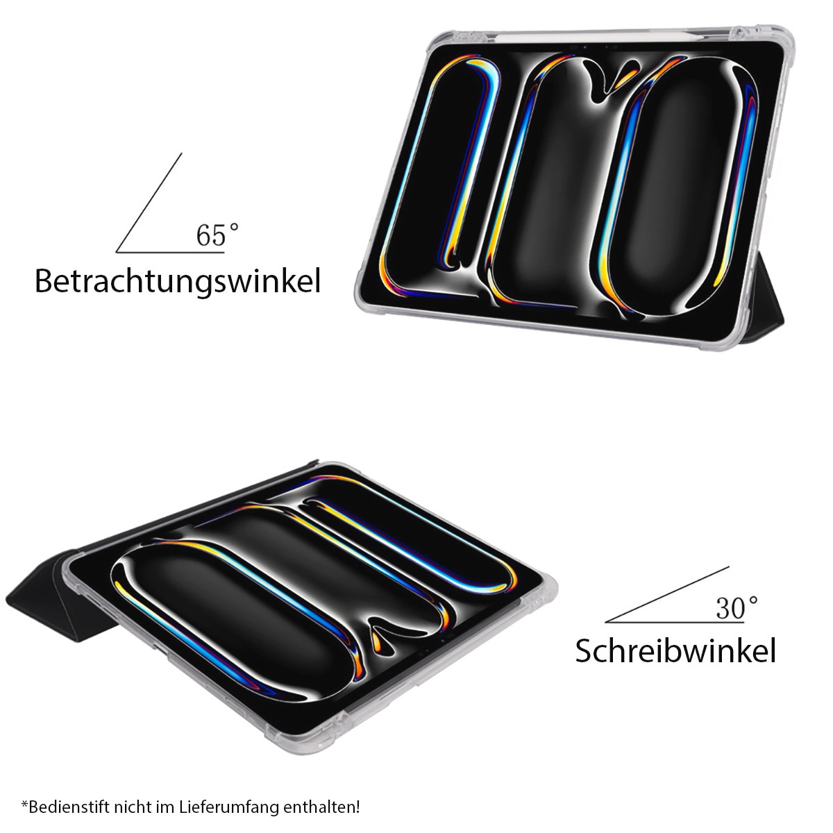 PEDEA Tablet-Hülle »Folio Trifold Case für Apple iPad Pro 13 (M4 24)«, Backcover, Schutzhülle, Tabletschutzhülle, Case, Schutzcase, stoßfest