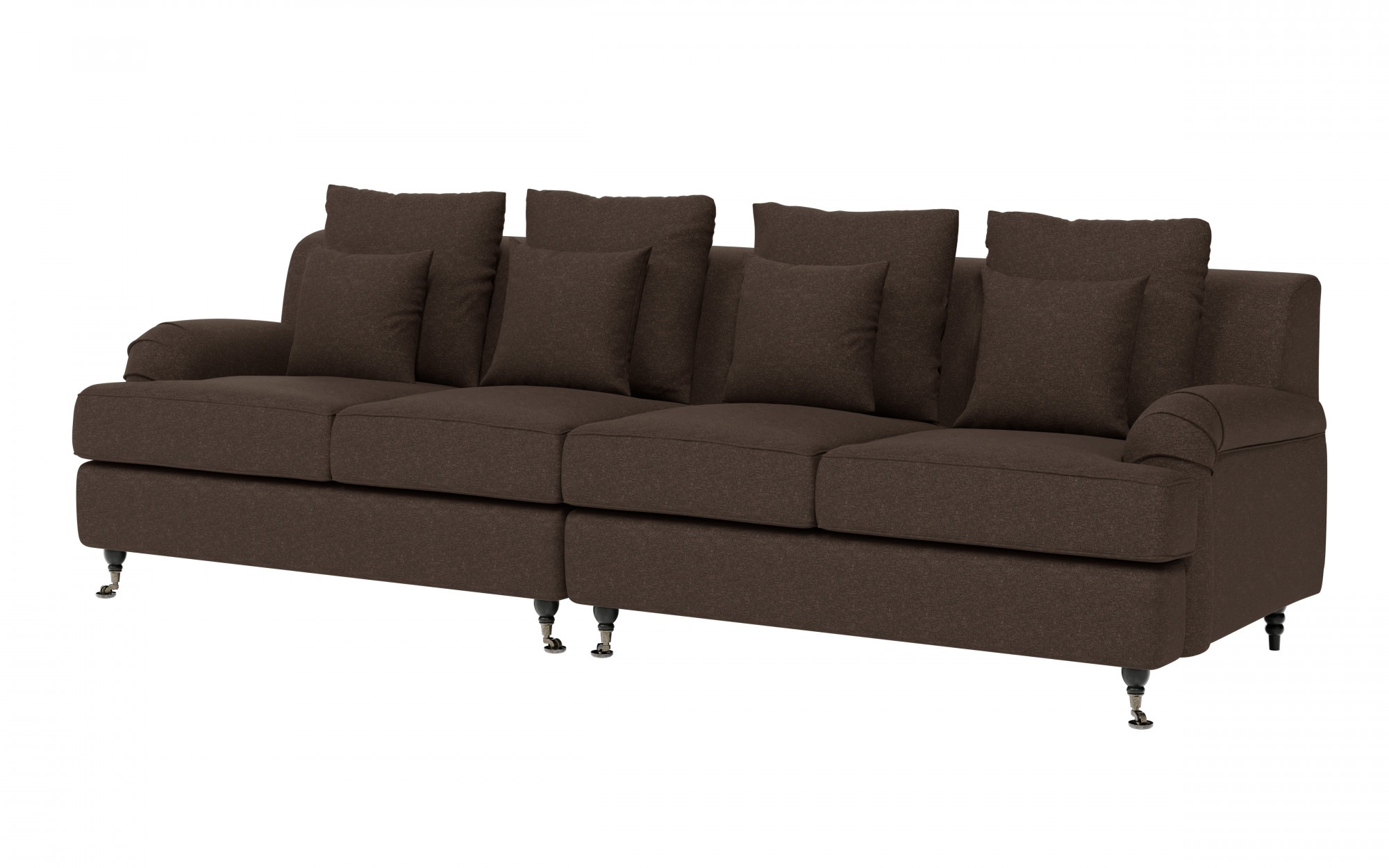 Guido Maria Kretschmer Home&Living Big-Sofa »NORIN«, zwei Fußarten: vorne - Rollen, hinten - Holzfüße