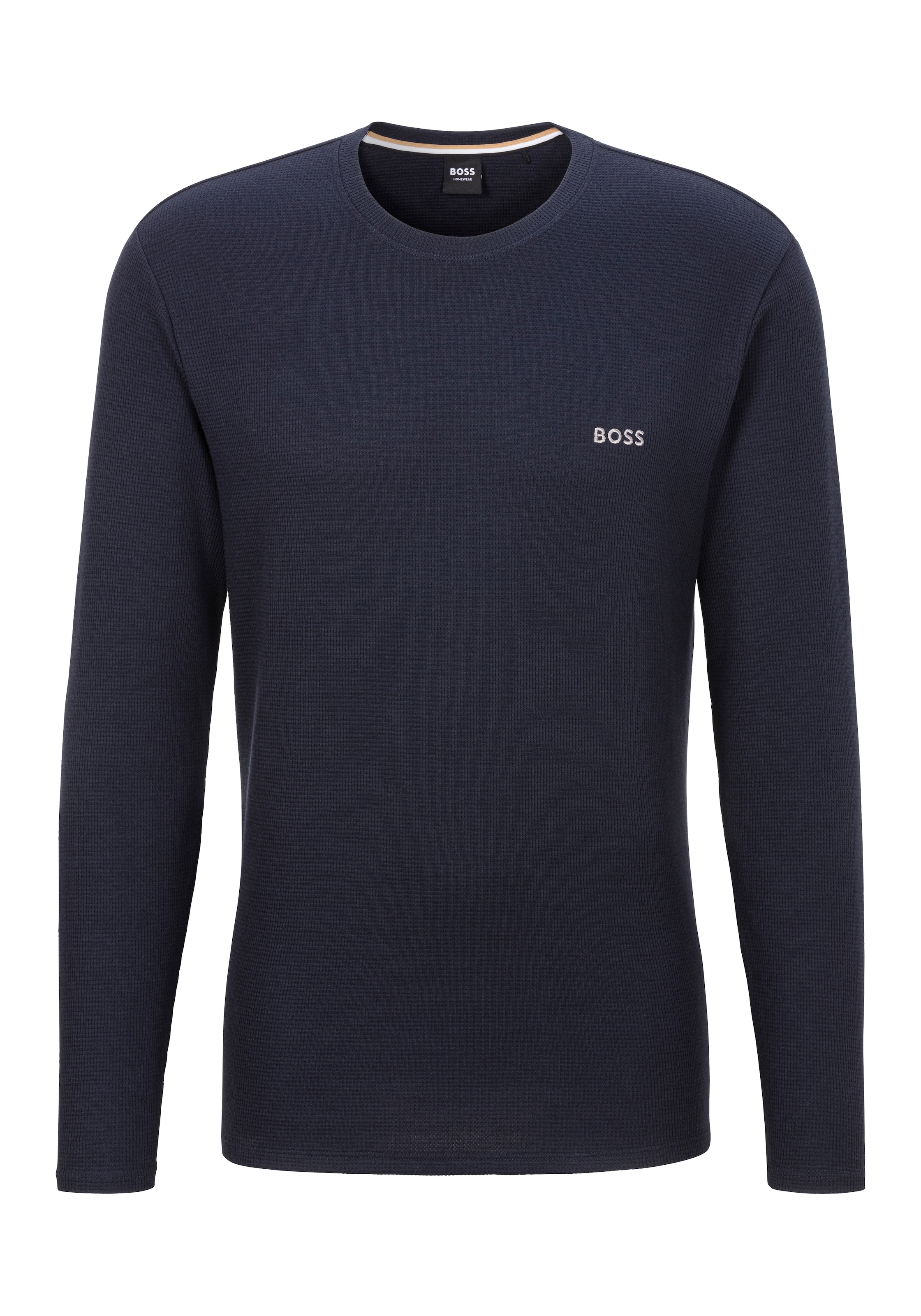 BOSS Pyjamaoberteil »Waffle LS-Shirt«
